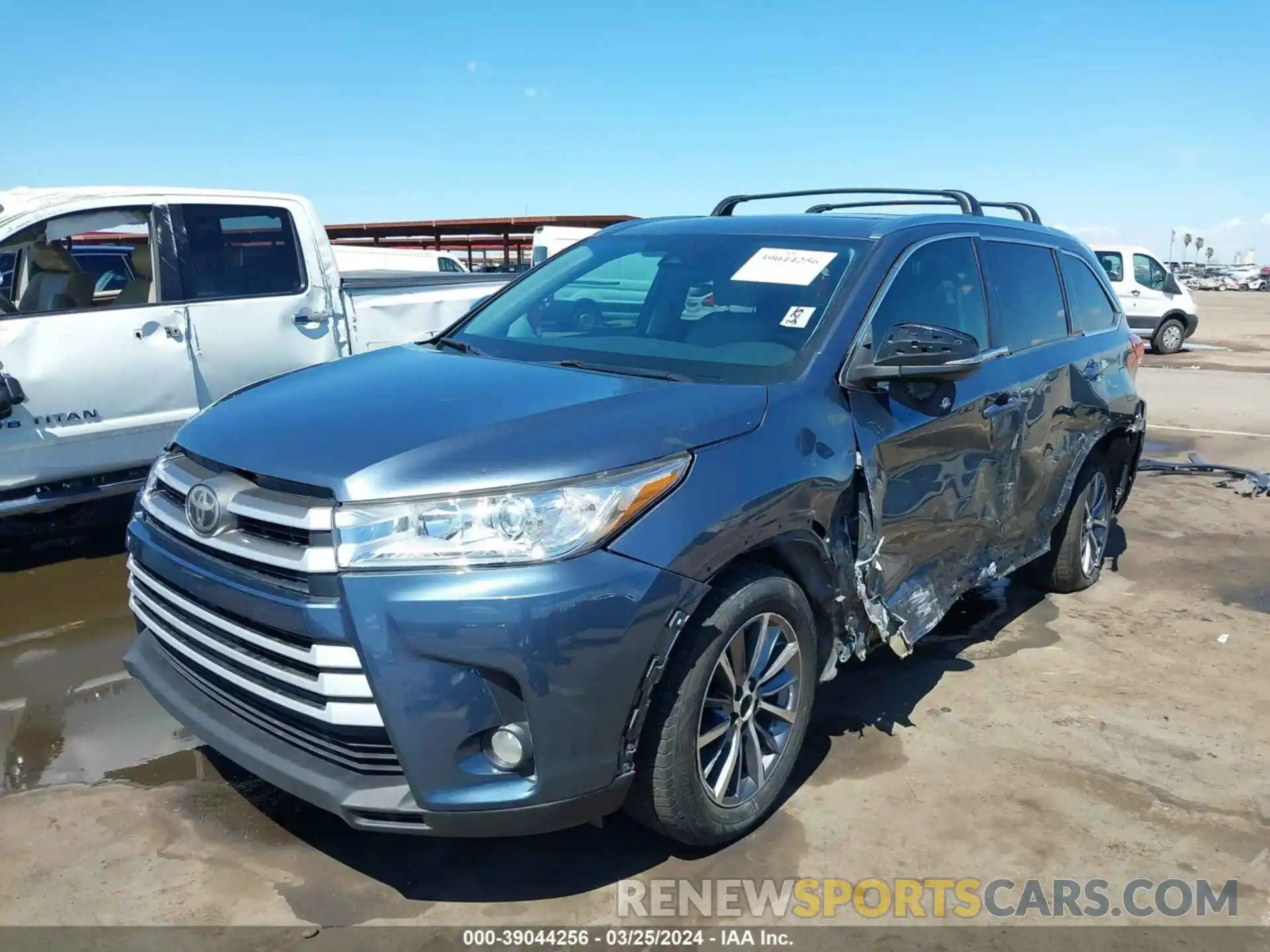 6 Photograph of a damaged car 5TDKZRFH8KS324183 TOYOTA HIGHLANDER 2019