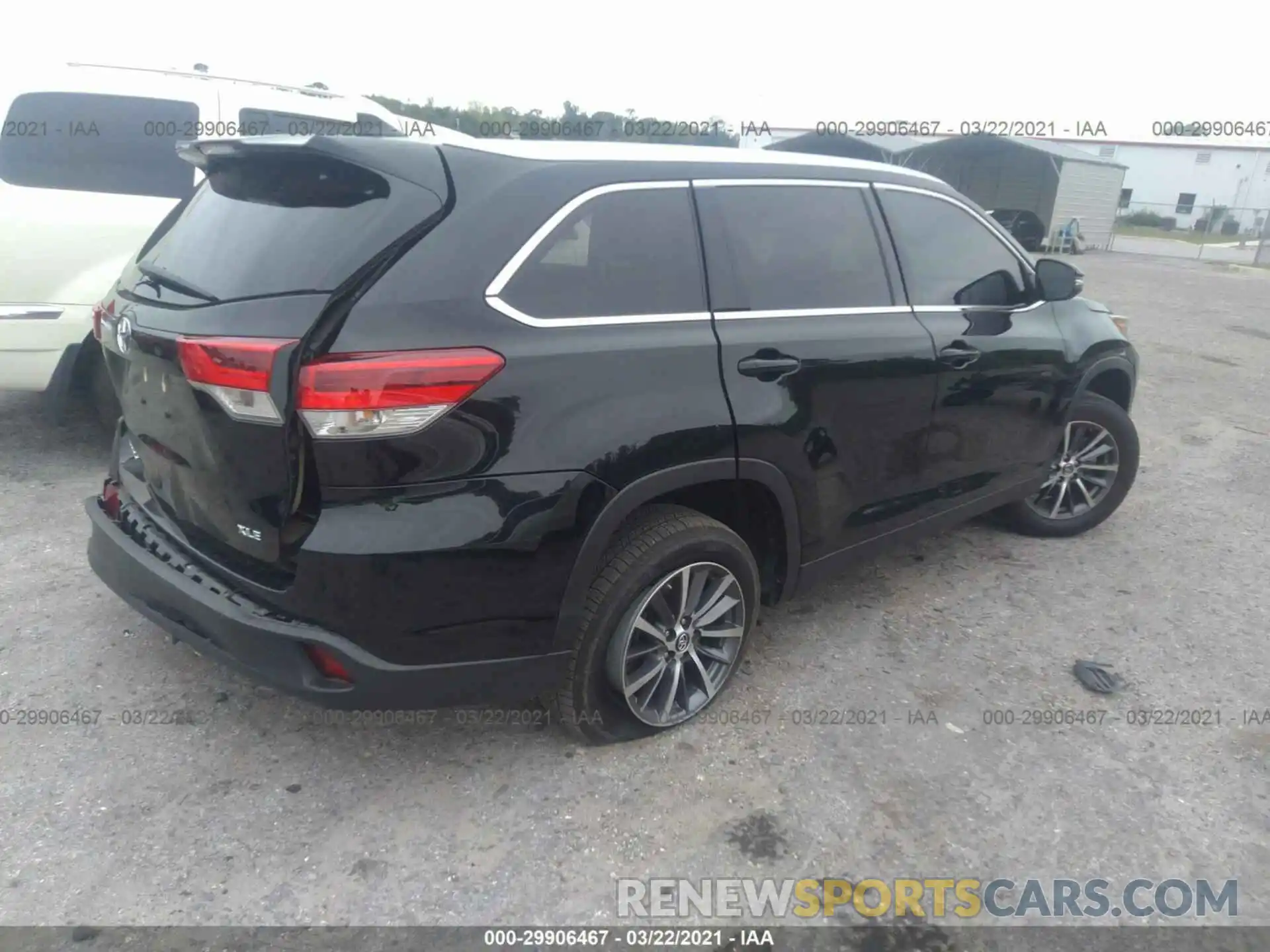 4 Фотография поврежденного автомобиля 5TDKZRFH8KS344384 TOYOTA HIGHLANDER 2019