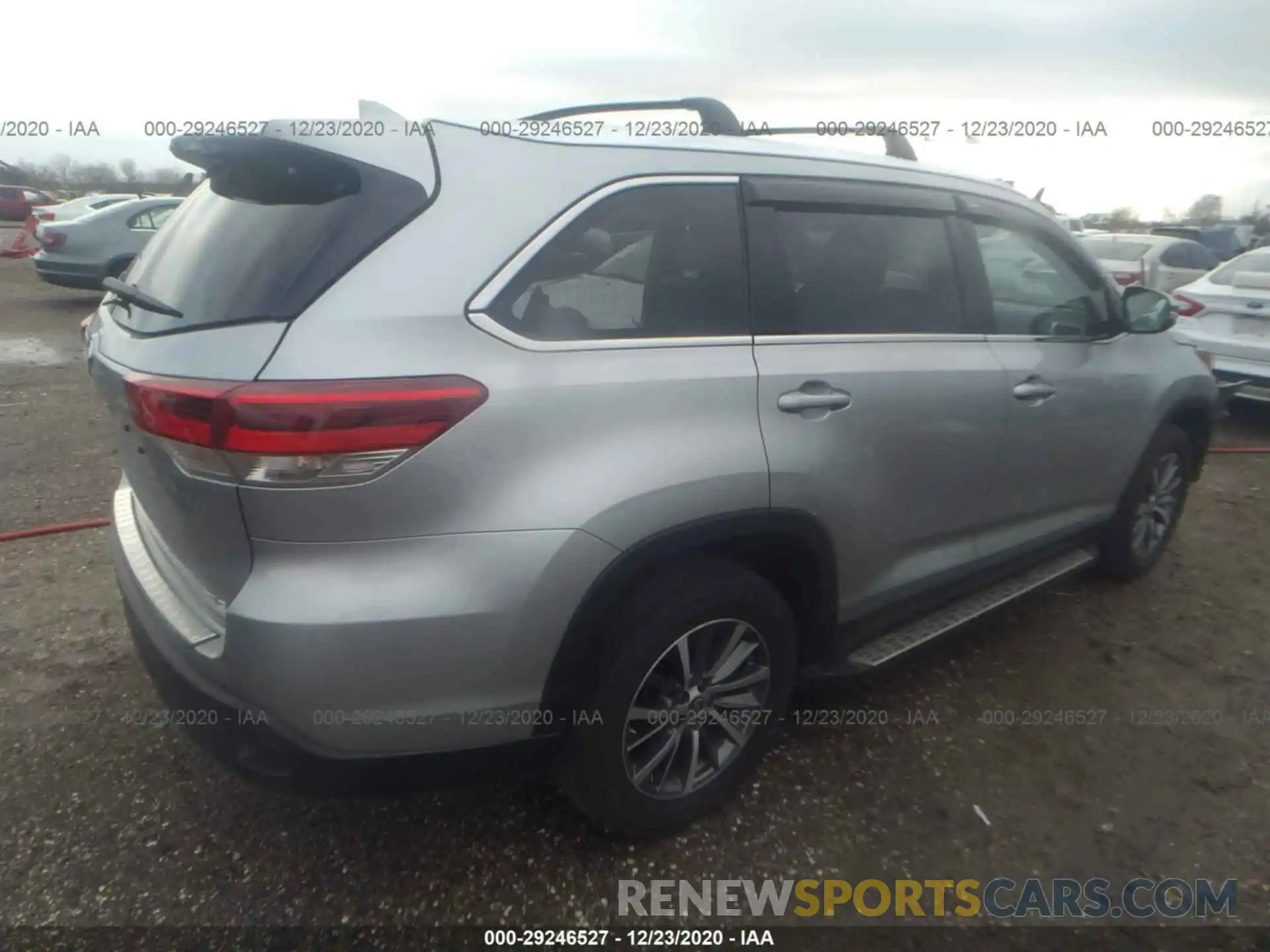 4 Фотография поврежденного автомобиля 5TDKZRFH8KS575110 TOYOTA HIGHLANDER 2019