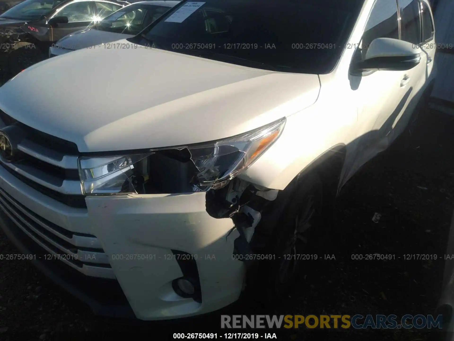 6 Photograph of a damaged car 5TDKZRFH9KS304475 TOYOTA HIGHLANDER 2019