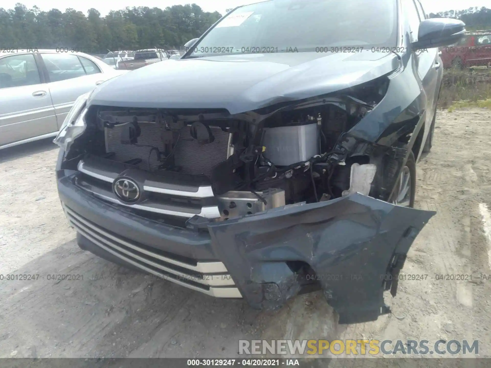 6 Photograph of a damaged car 5TDKZRFH9KS312754 TOYOTA HIGHLANDER 2019