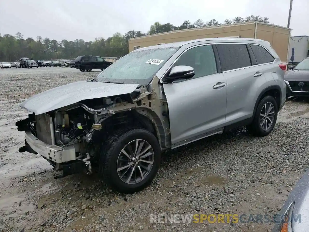 1 Photograph of a damaged car 5TDKZRFH9KS336567 TOYOTA HIGHLANDER 2019