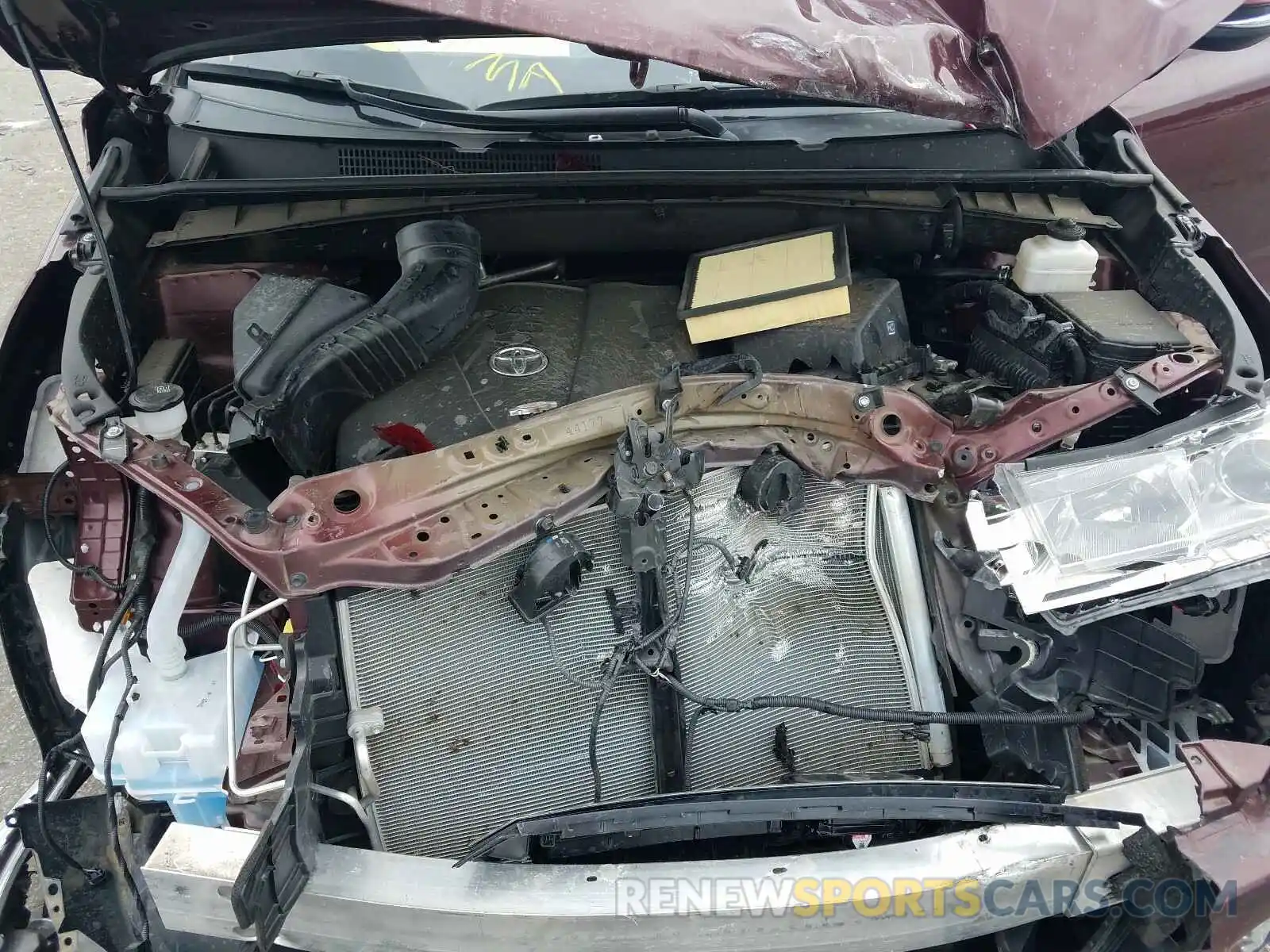 7 Photograph of a damaged car 5TDKZRFH9KS354826 TOYOTA HIGHLANDER 2019