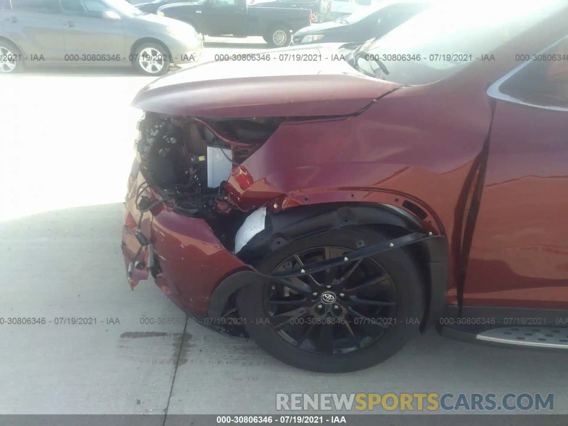 6 Photograph of a damaged car 5TDKZRFH9KS357144 TOYOTA HIGHLANDER 2019