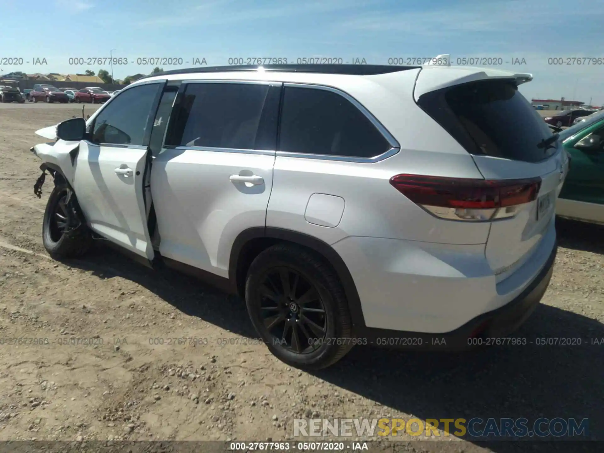 3 Фотография поврежденного автомобиля 5TDKZRFH9KS571325 TOYOTA HIGHLANDER 2019