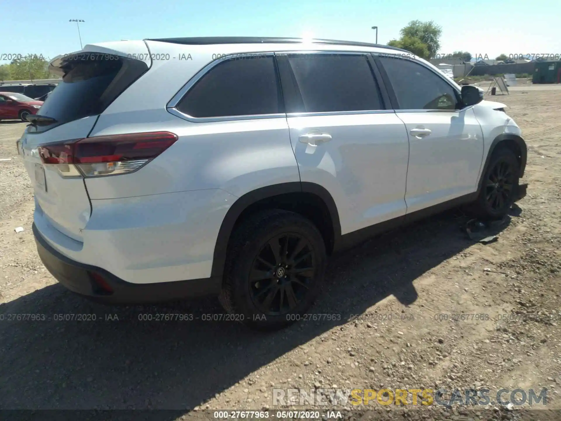 4 Фотография поврежденного автомобиля 5TDKZRFH9KS571325 TOYOTA HIGHLANDER 2019