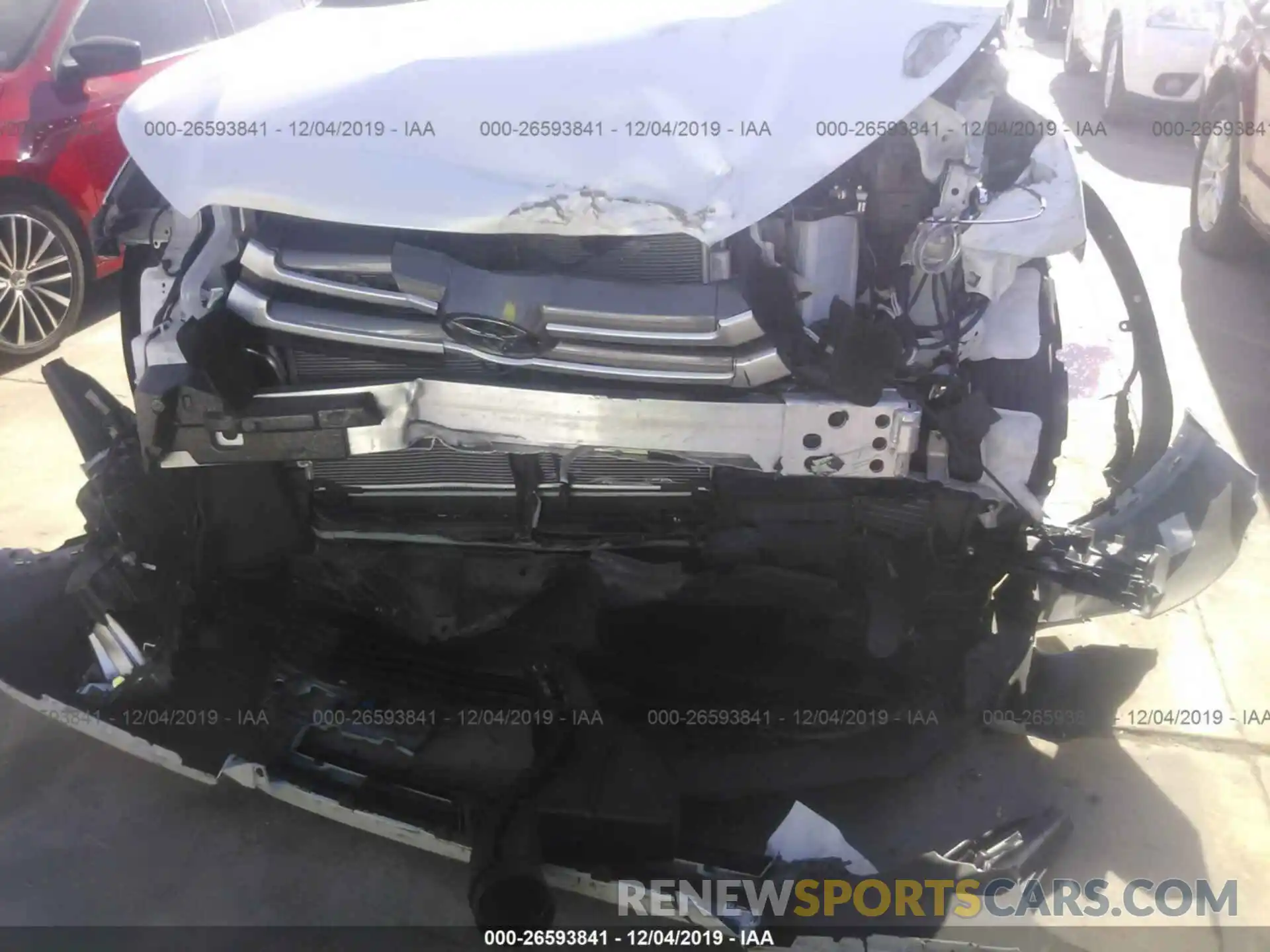 6 Photograph of a damaged car 5TDKZRFHXKS306638 TOYOTA HIGHLANDER 2019