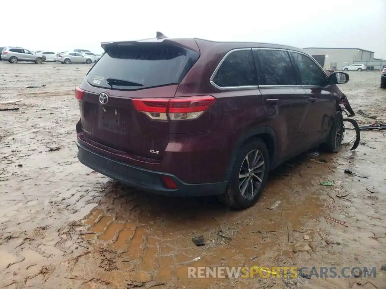 4 Фотография поврежденного автомобиля 5TDKZRFHXKS309197 TOYOTA HIGHLANDER 2019