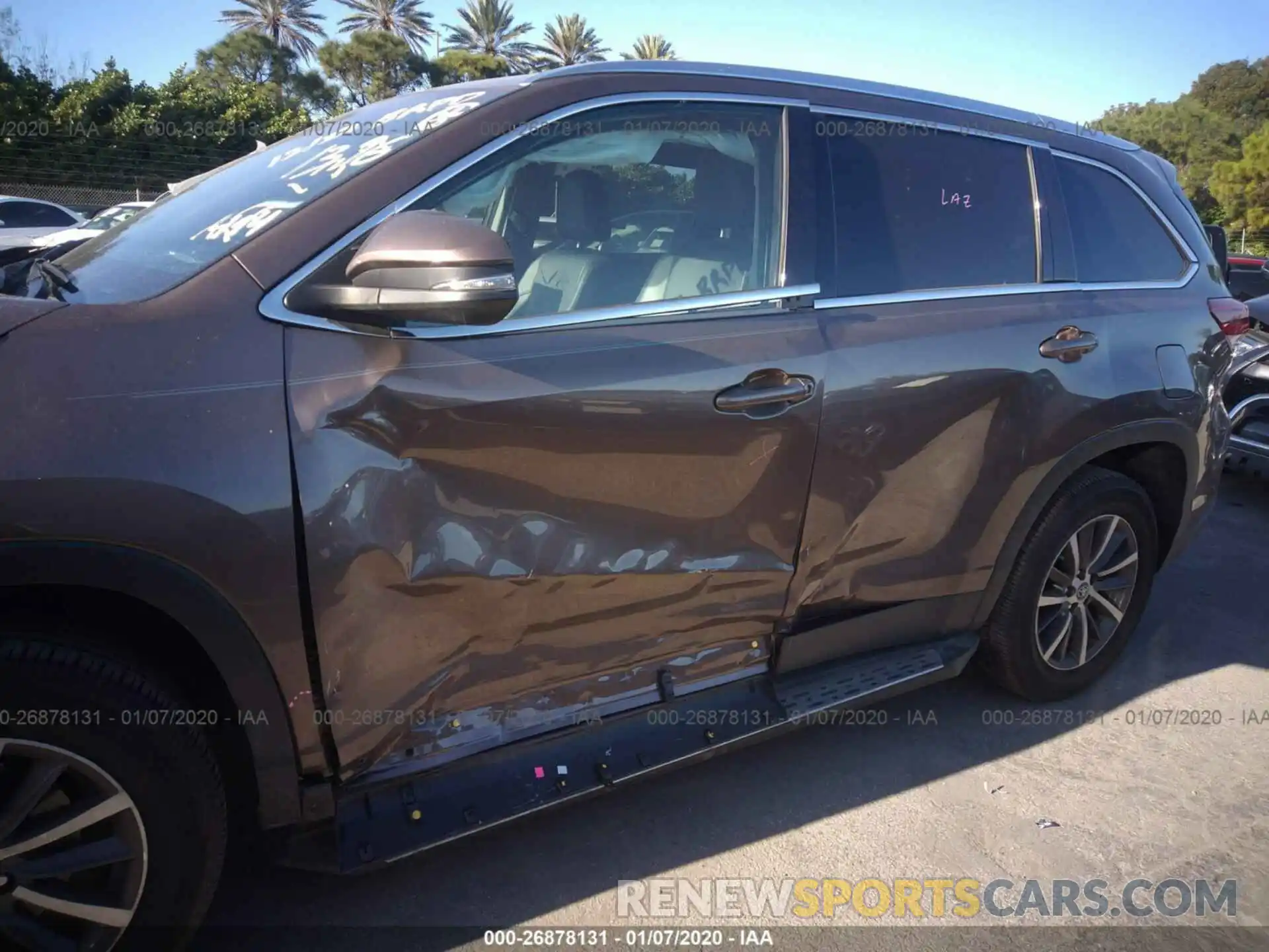 6 Photograph of a damaged car 5TDKZRFHXKS321396 TOYOTA HIGHLANDER 2019