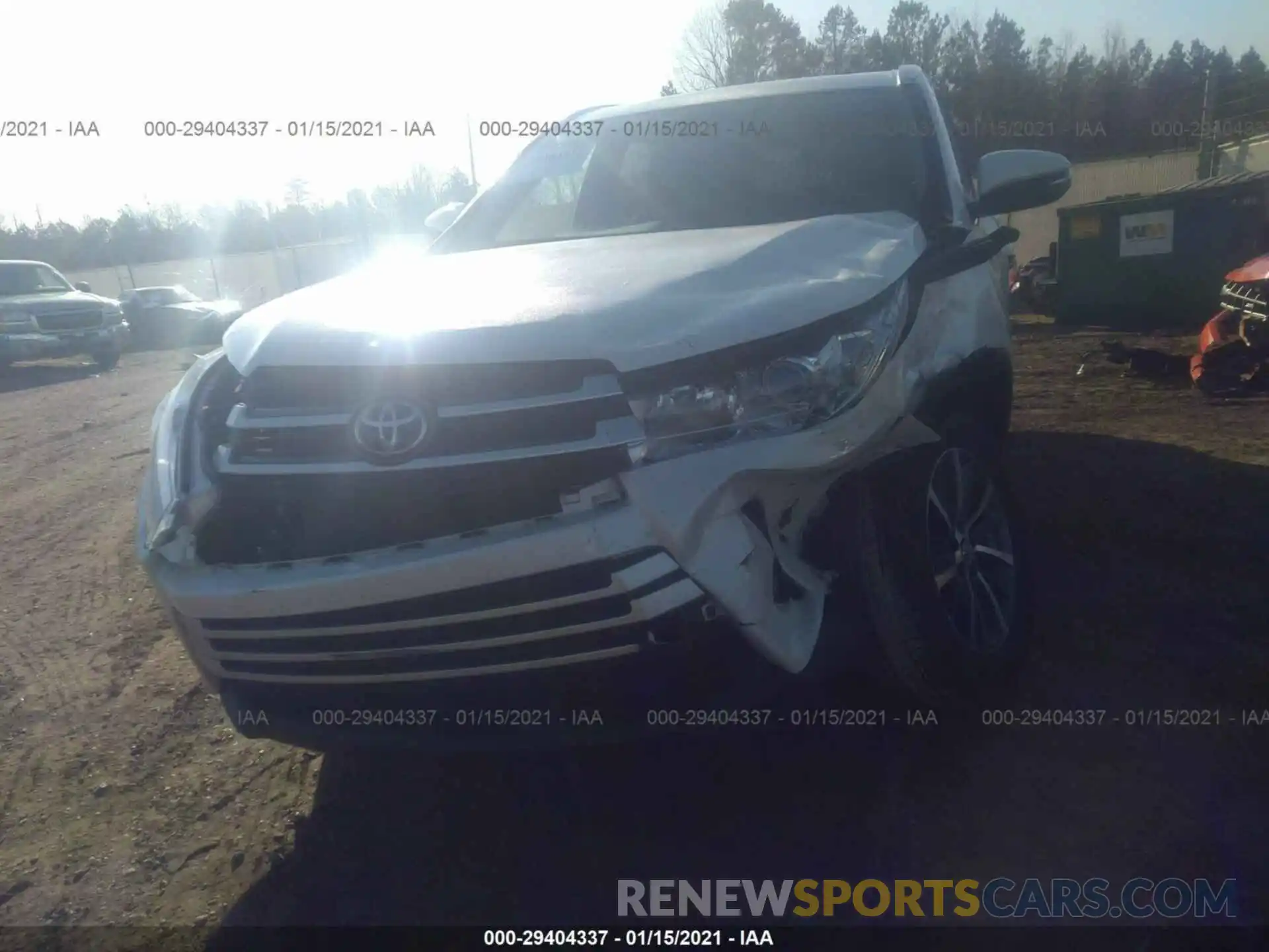 6 Photograph of a damaged car 5TDKZRFHXKS335251 TOYOTA HIGHLANDER 2019