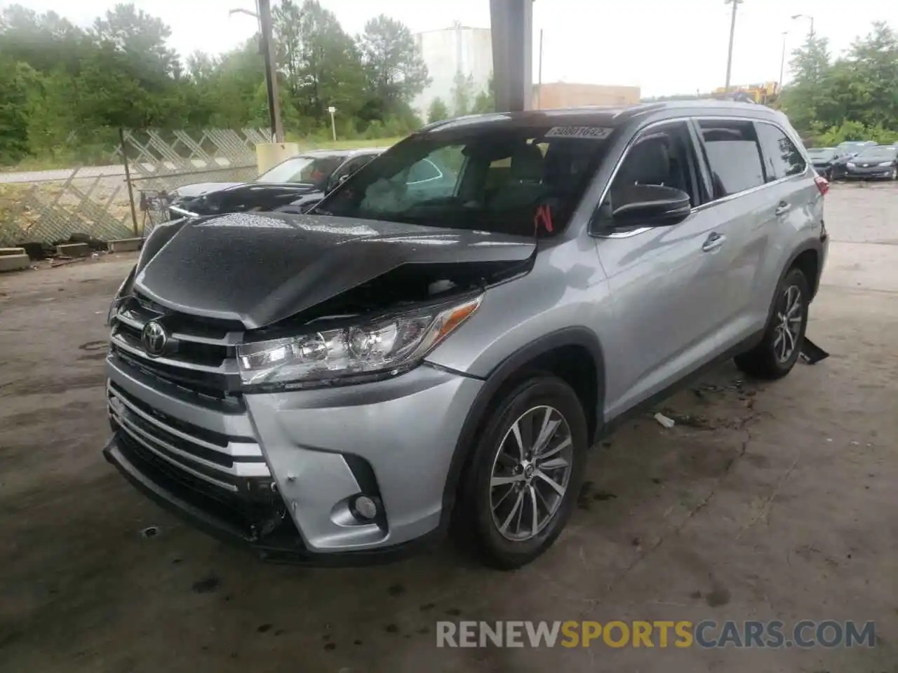 2 Фотография поврежденного автомобиля 5TDKZRFHXKS347965 TOYOTA HIGHLANDER 2019