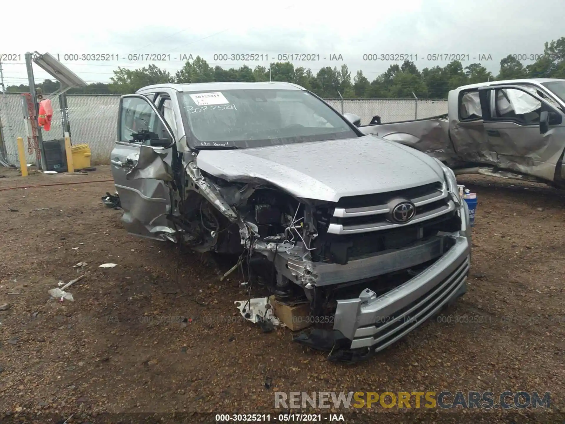 6 Photograph of a damaged car 5TDKZRFHXKS367665 TOYOTA HIGHLANDER 2019