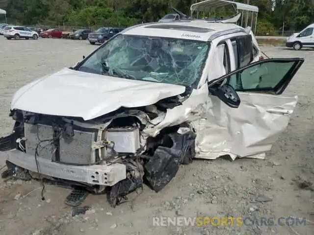 2 Photograph of a damaged car 5TDKZRFHXKS554145 TOYOTA HIGHLANDER 2019