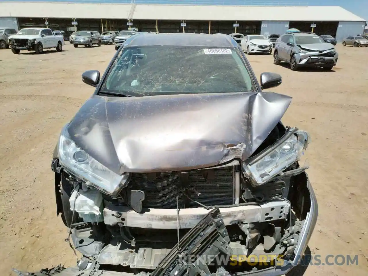 7 Photograph of a damaged car 5TDKZRFHXKS554842 TOYOTA HIGHLANDER 2019