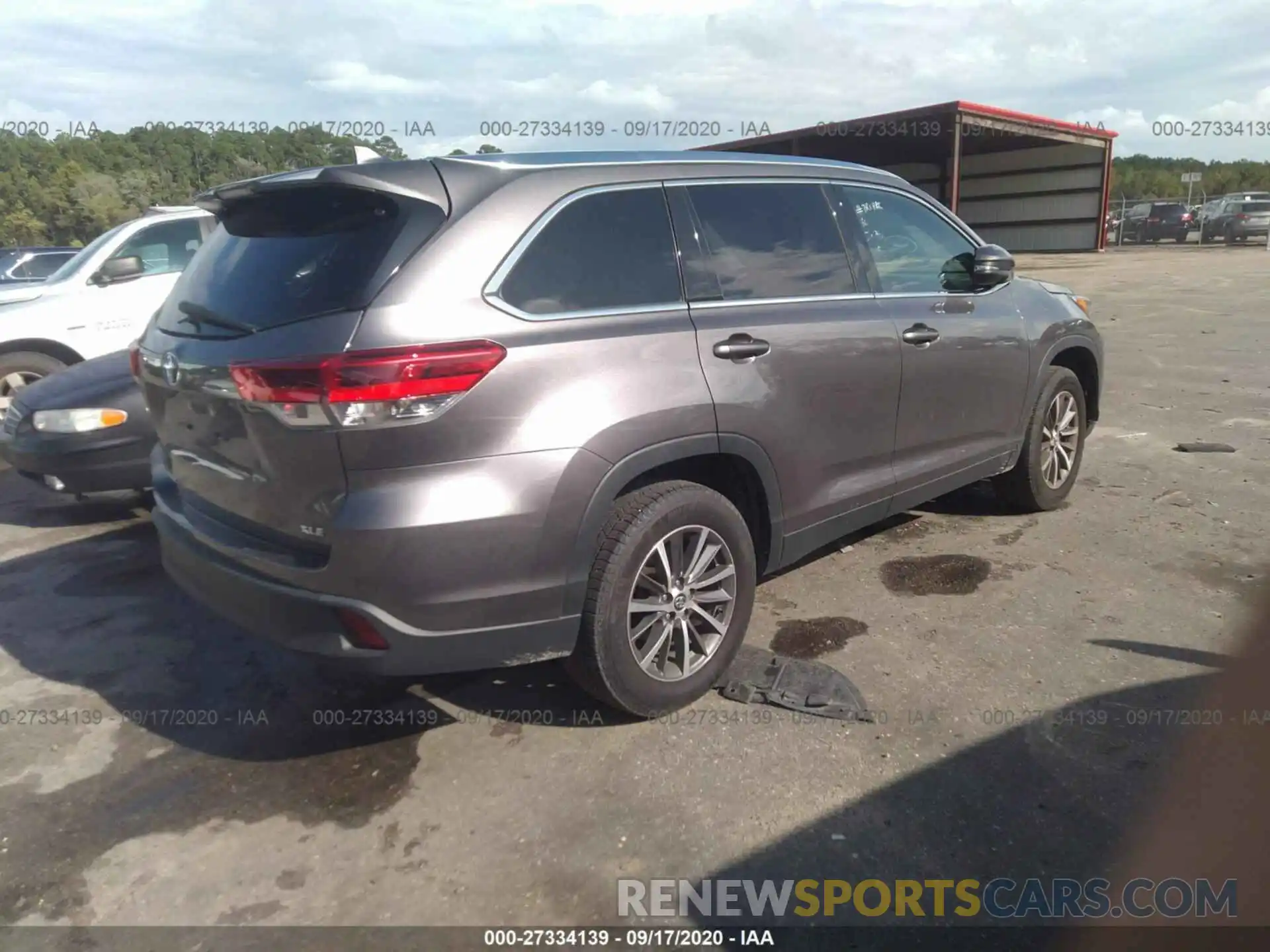 4 Фотография поврежденного автомобиля 5TDKZRFHXKS560107 TOYOTA HIGHLANDER 2019