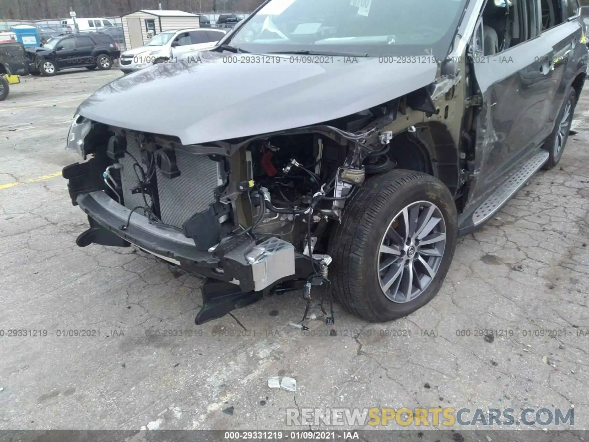 6 Photograph of a damaged car 5TDKZRFHXKS569616 TOYOTA HIGHLANDER 2019