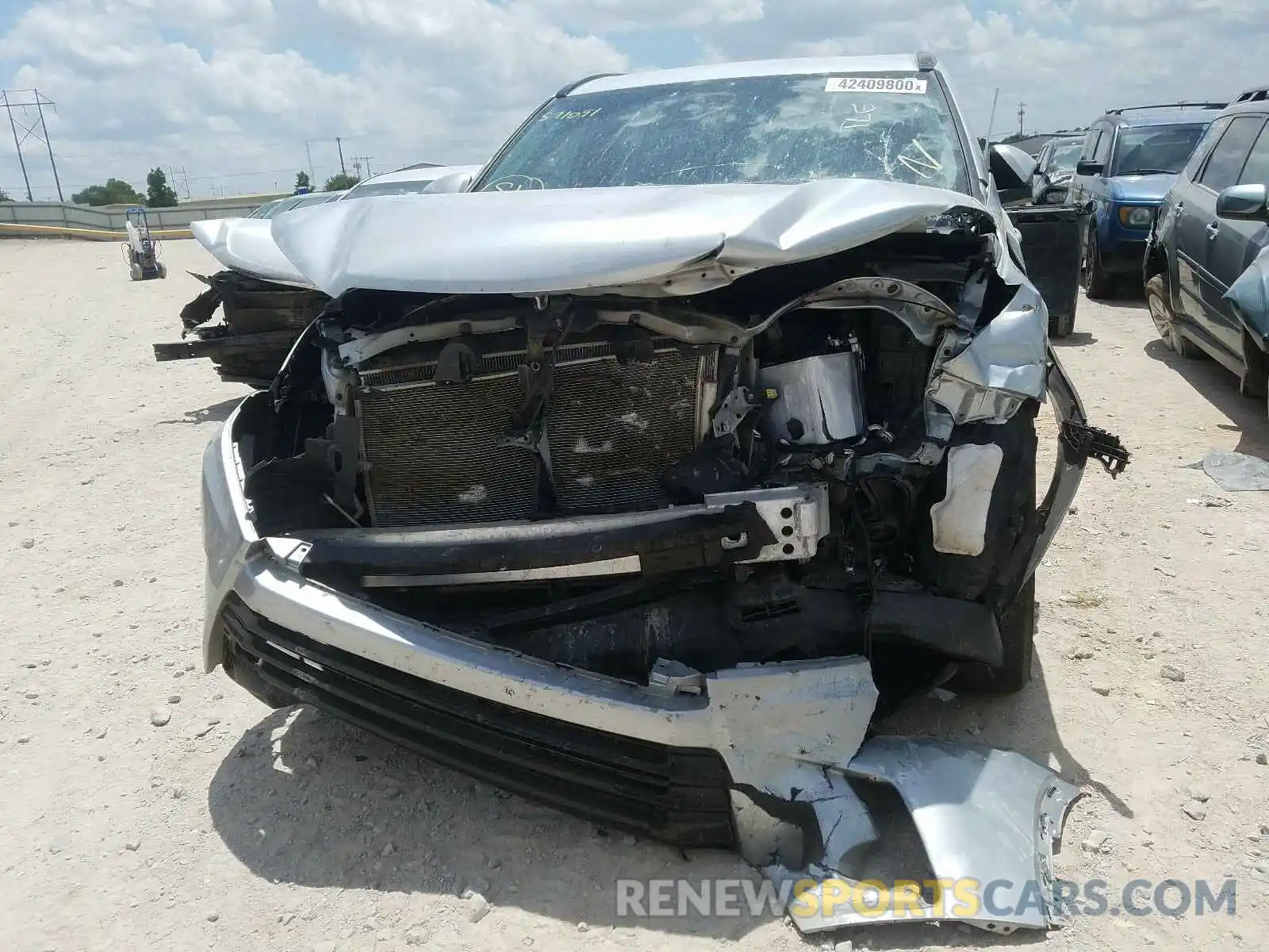 9 Фотография поврежденного автомобиля 5TDKZRFHXKS571091 TOYOTA HIGHLANDER 2019