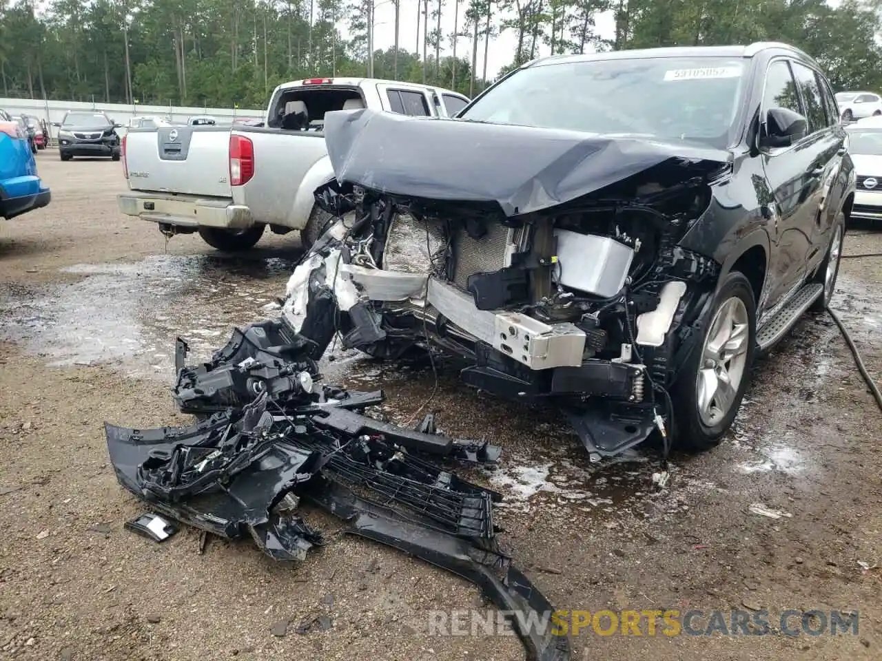 9 Photograph of a damaged car 5TDYZRFH0KS290184 TOYOTA HIGHLANDER 2019