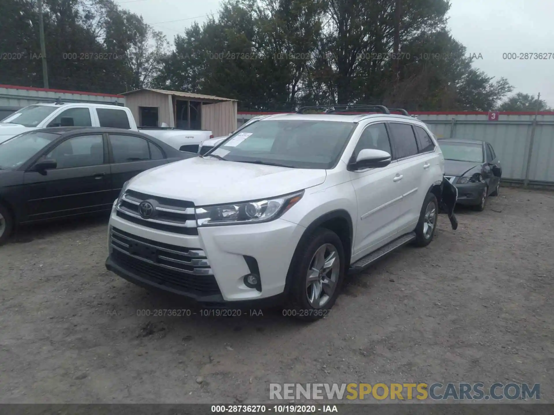 2 Photograph of a damaged car 5TDYZRFH0KS298933 TOYOTA HIGHLANDER 2019