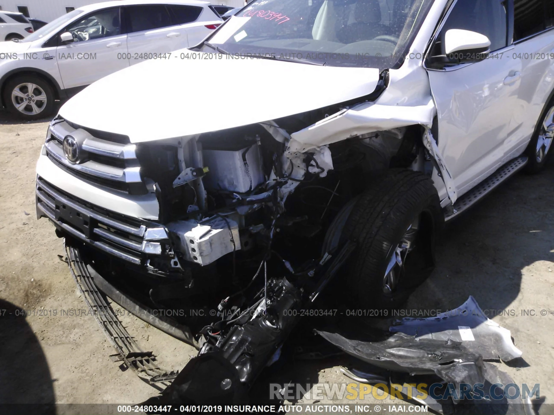 6 Photograph of a damaged car 5TDYZRFH0KS306075 TOYOTA HIGHLANDER 2019