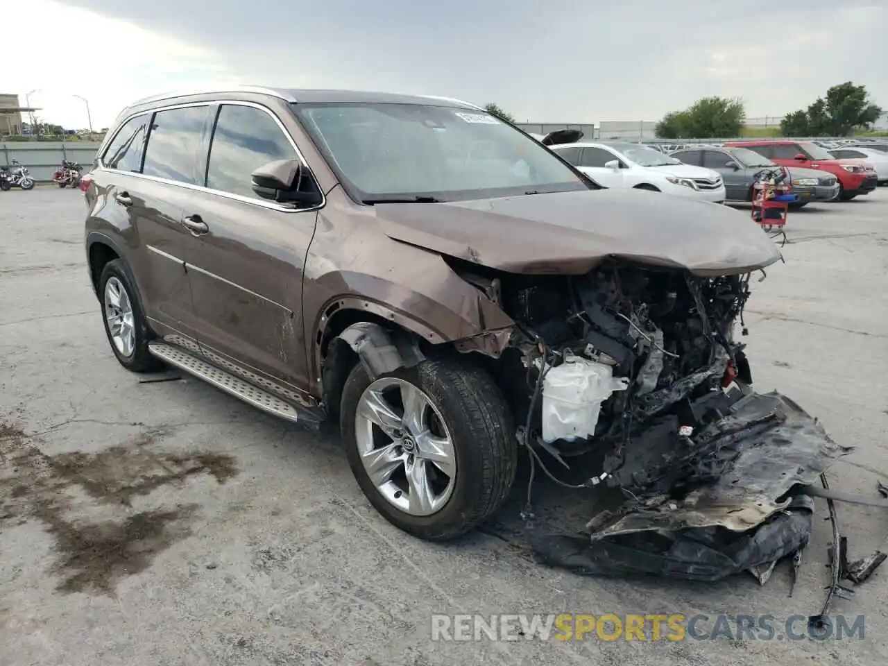 1 Photograph of a damaged car 5TDYZRFH0KS306349 TOYOTA HIGHLANDER 2019