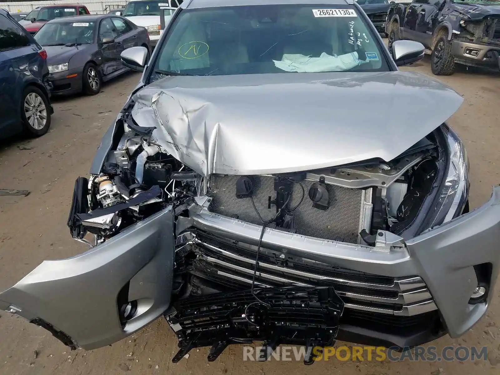 7 Photograph of a damaged car 5TDYZRFH0KS328660 TOYOTA HIGHLANDER 2019