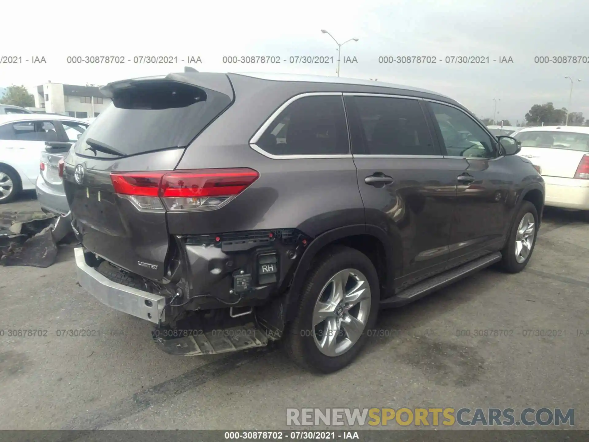 4 Фотография поврежденного автомобиля 5TDYZRFH0KS353803 TOYOTA HIGHLANDER 2019