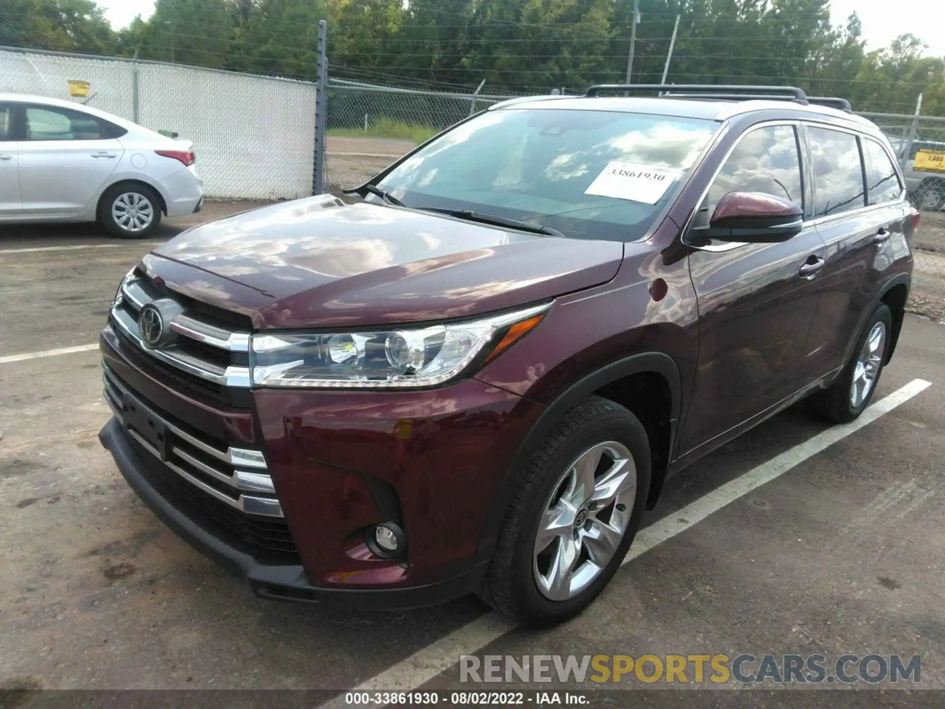 2 Фотография поврежденного автомобиля 5TDYZRFH0KS367944 TOYOTA HIGHLANDER 2019