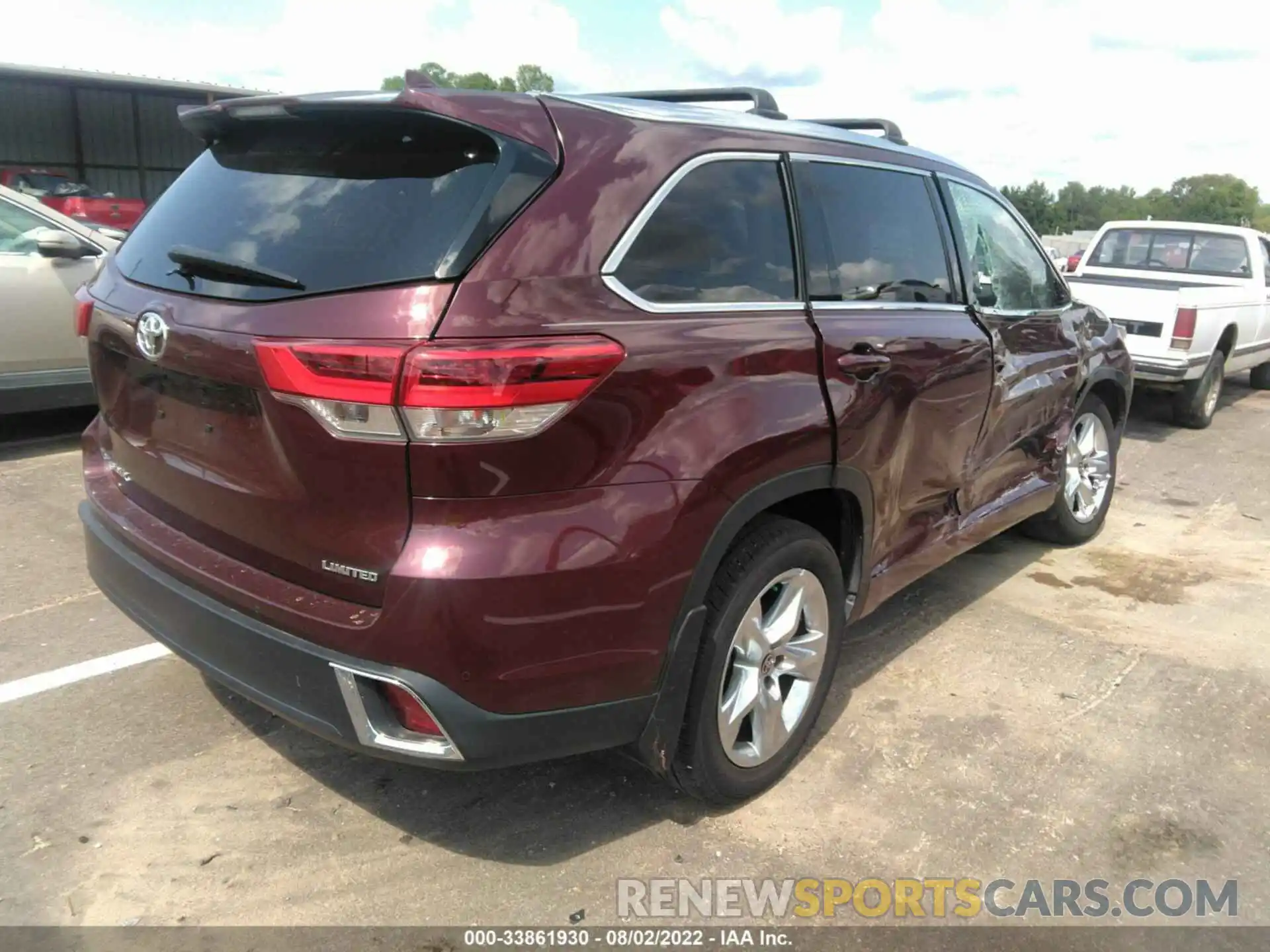 4 Фотография поврежденного автомобиля 5TDYZRFH0KS367944 TOYOTA HIGHLANDER 2019