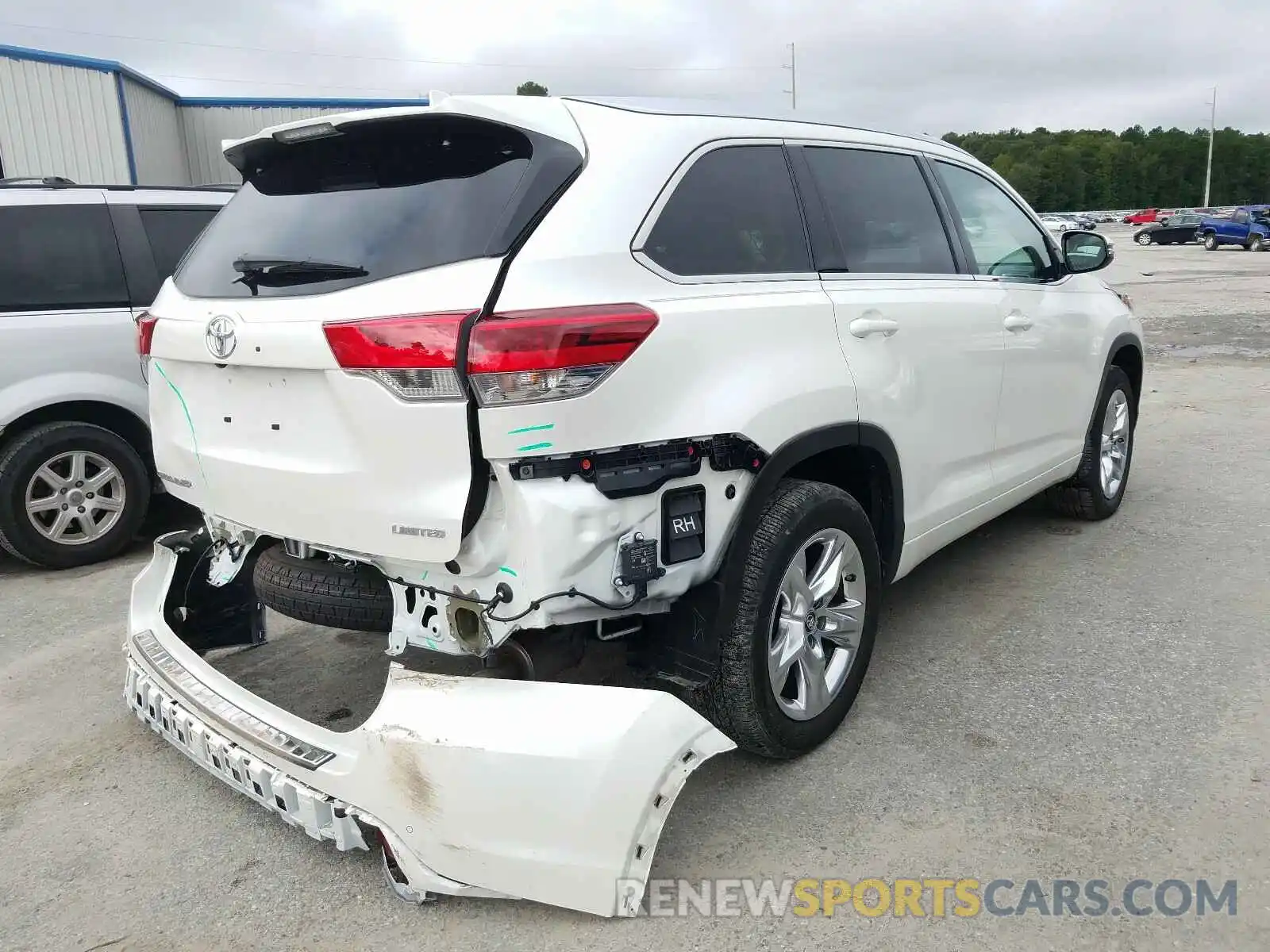 4 Фотография поврежденного автомобиля 5TDYZRFH1KS295992 TOYOTA HIGHLANDER 2019