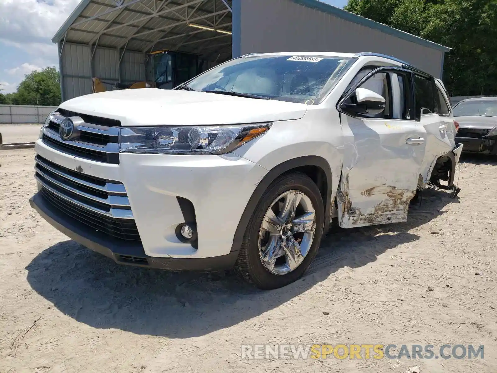 2 Photograph of a damaged car 5TDYZRFH1KS311334 TOYOTA HIGHLANDER 2019