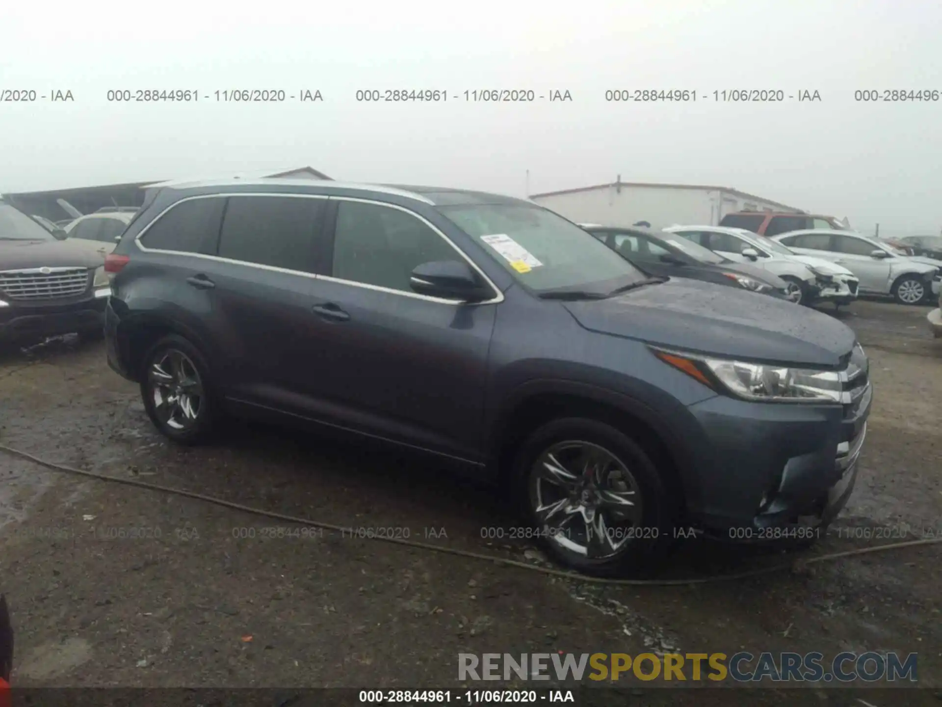 1 Photograph of a damaged car 5TDYZRFH1KS348691 TOYOTA HIGHLANDER 2019