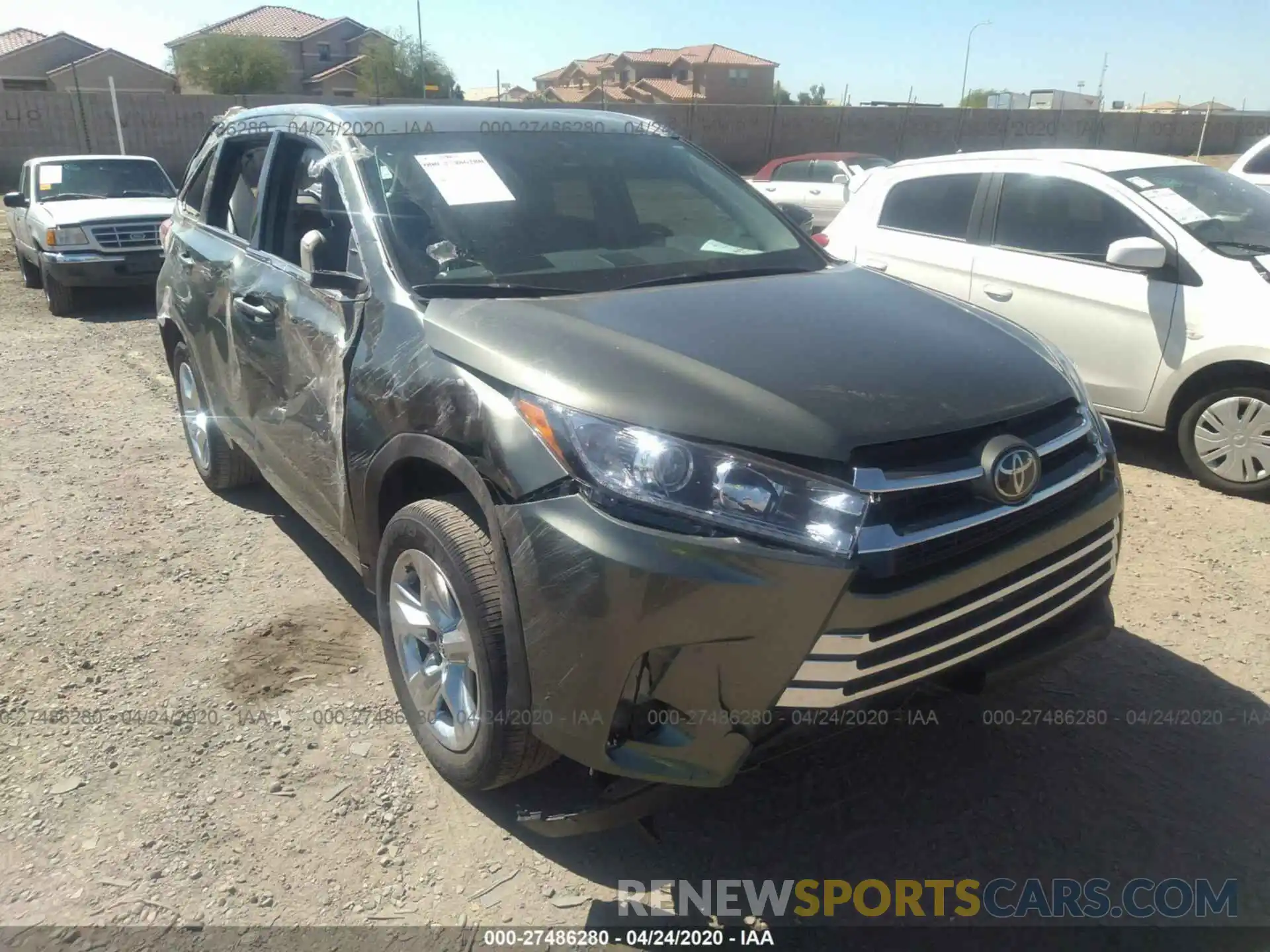 6 Фотография поврежденного автомобиля 5TDYZRFH2KS313139 TOYOTA HIGHLANDER 2019