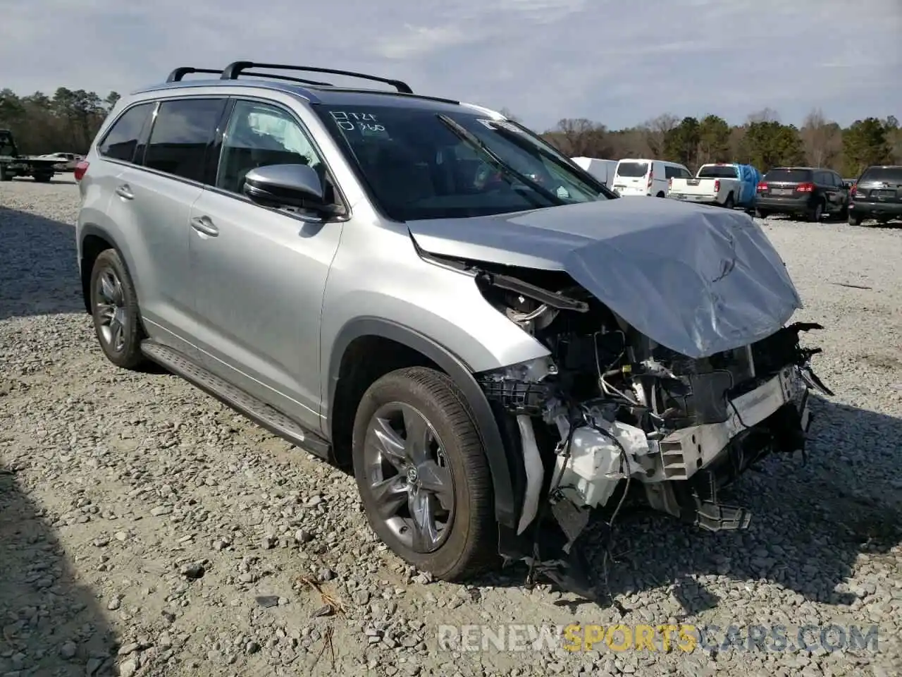 1 Photograph of a damaged car 5TDYZRFH2KS319328 TOYOTA HIGHLANDER 2019