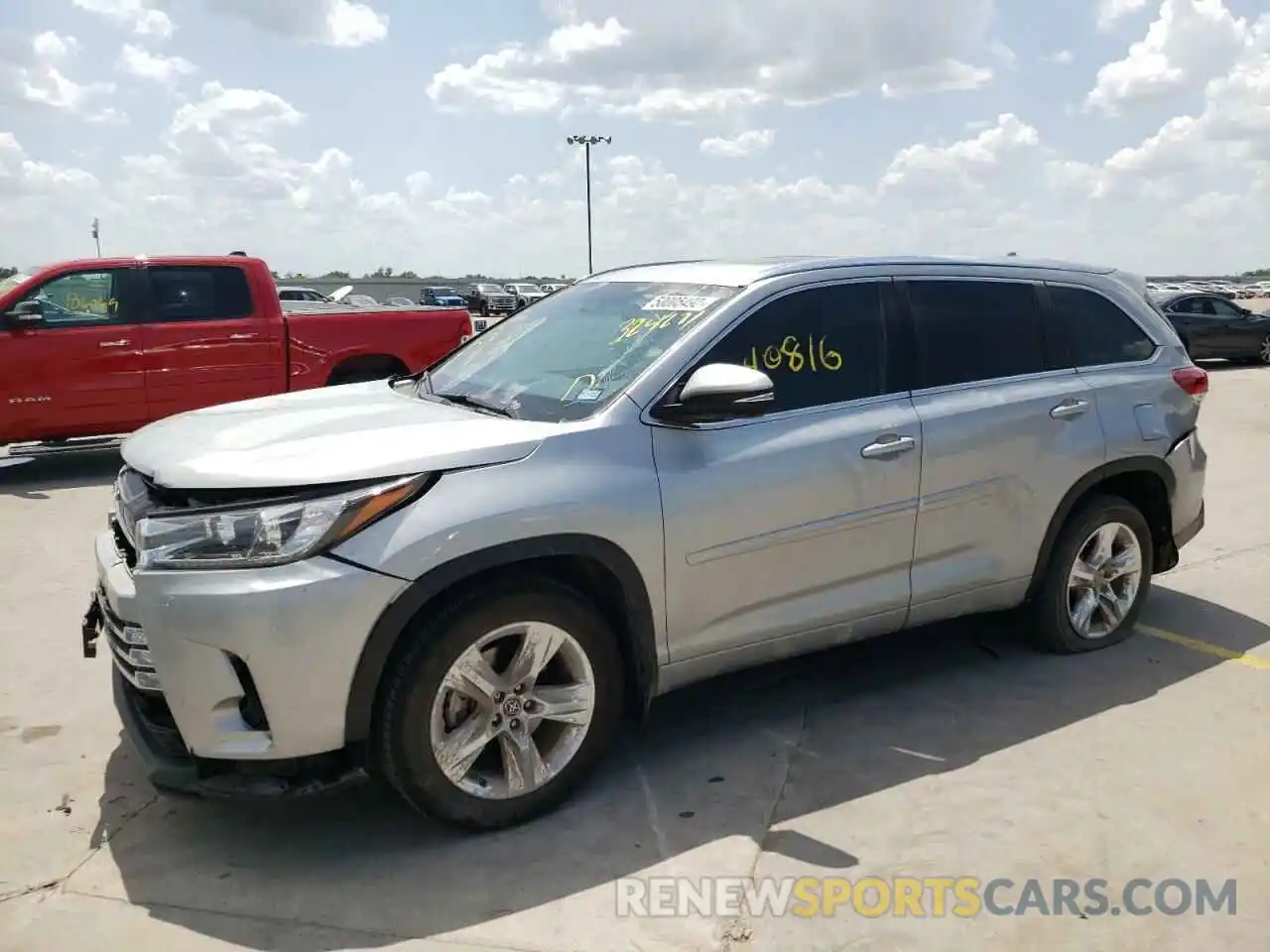 9 Photograph of a damaged car 5TDYZRFH2KS324271 TOYOTA HIGHLANDER 2019