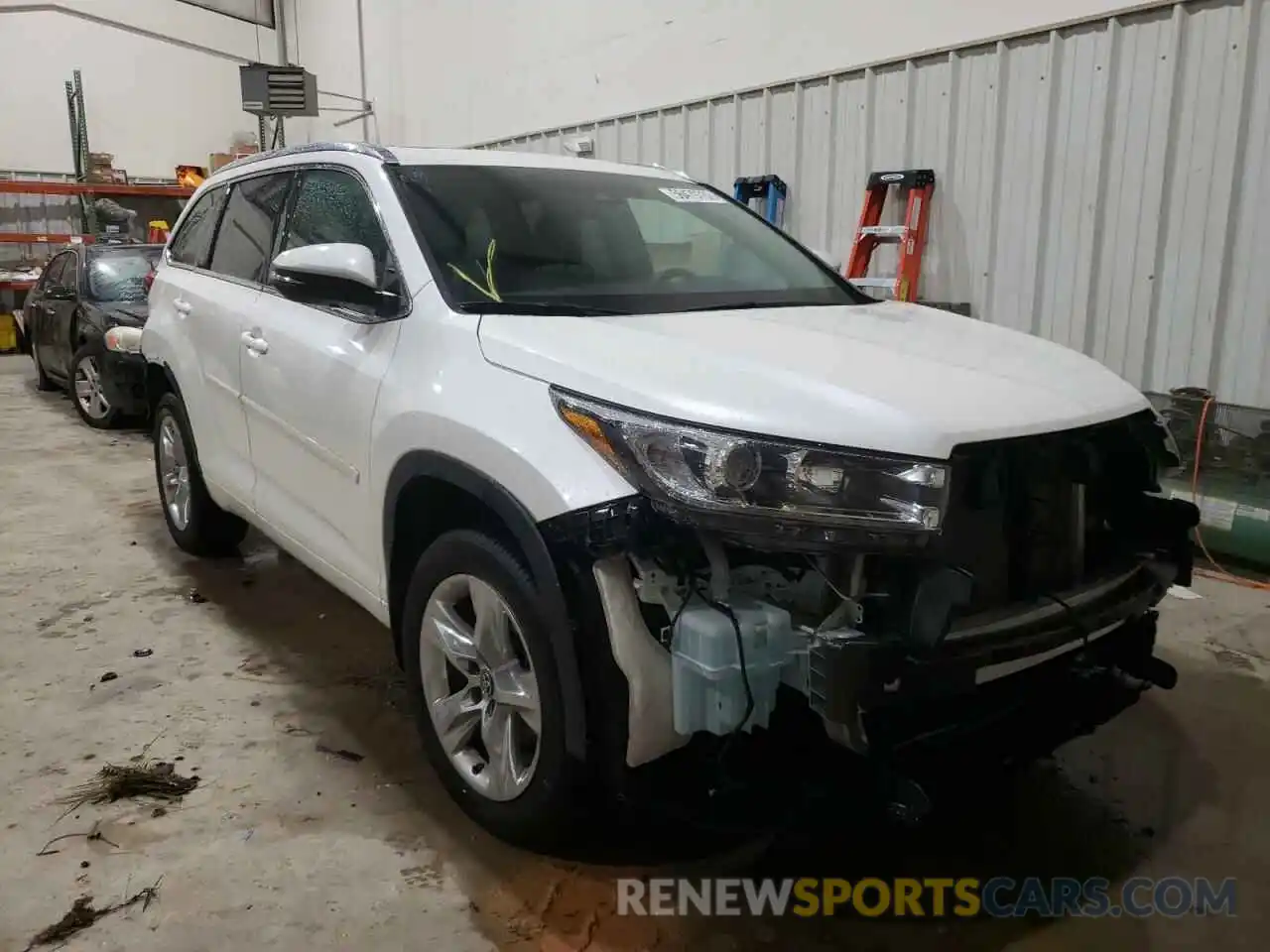 1 Photograph of a damaged car 5TDYZRFH2KS347243 TOYOTA HIGHLANDER 2019