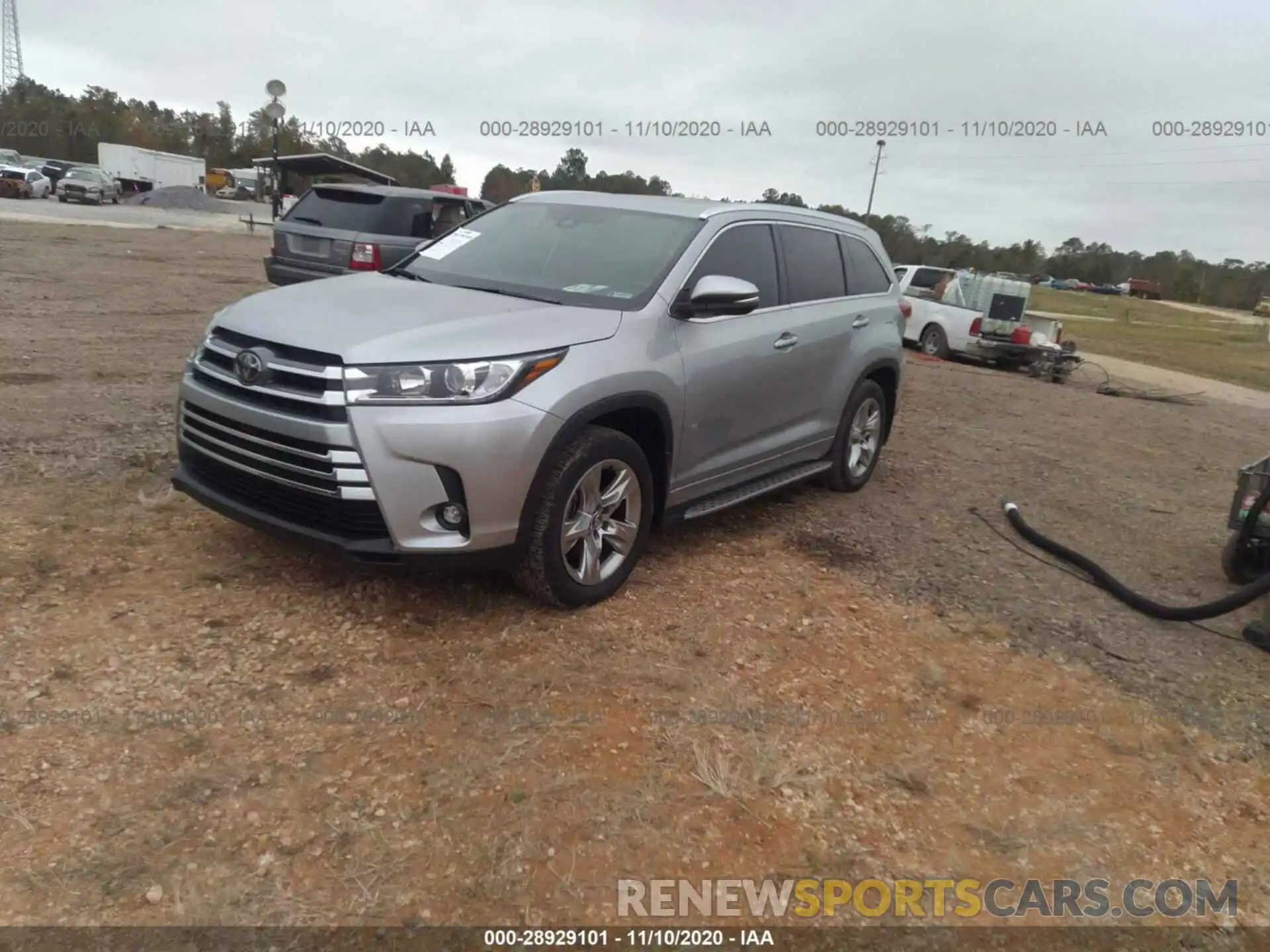 2 Photograph of a damaged car 5TDYZRFH3KS292284 TOYOTA HIGHLANDER 2019