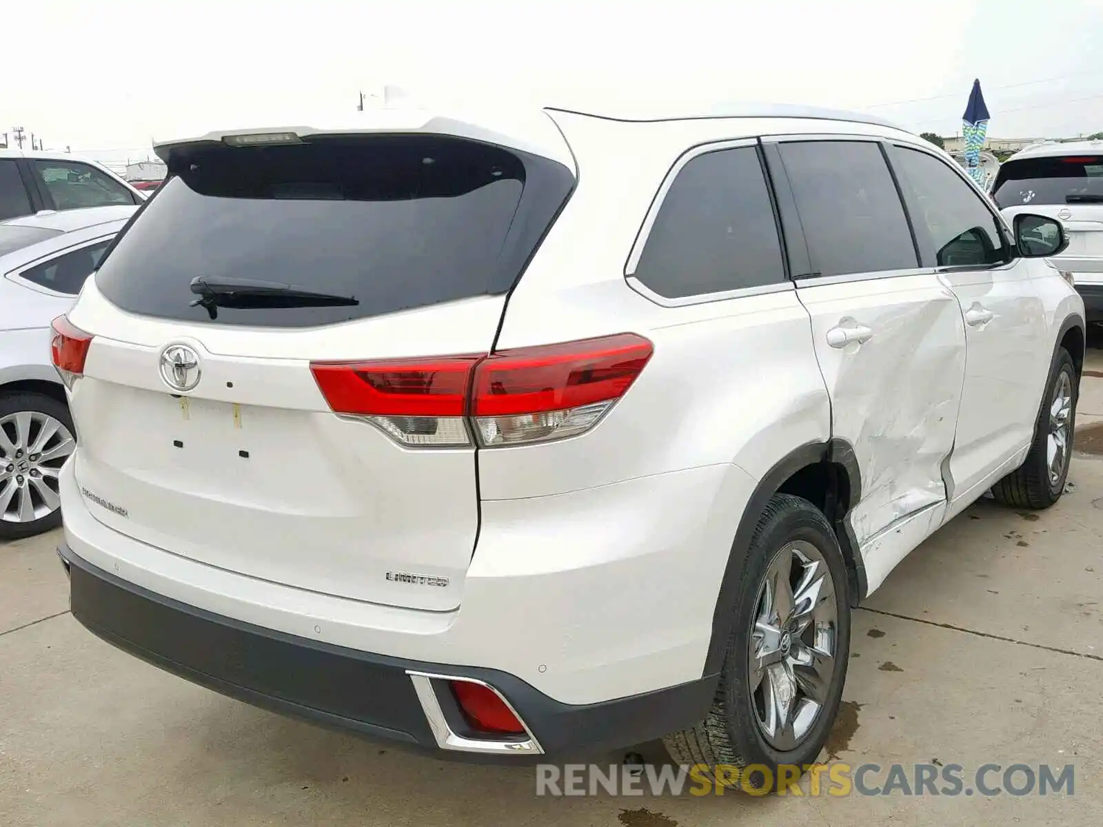 4 Фотография поврежденного автомобиля 5TDYZRFH3KS295959 TOYOTA HIGHLANDER 2019