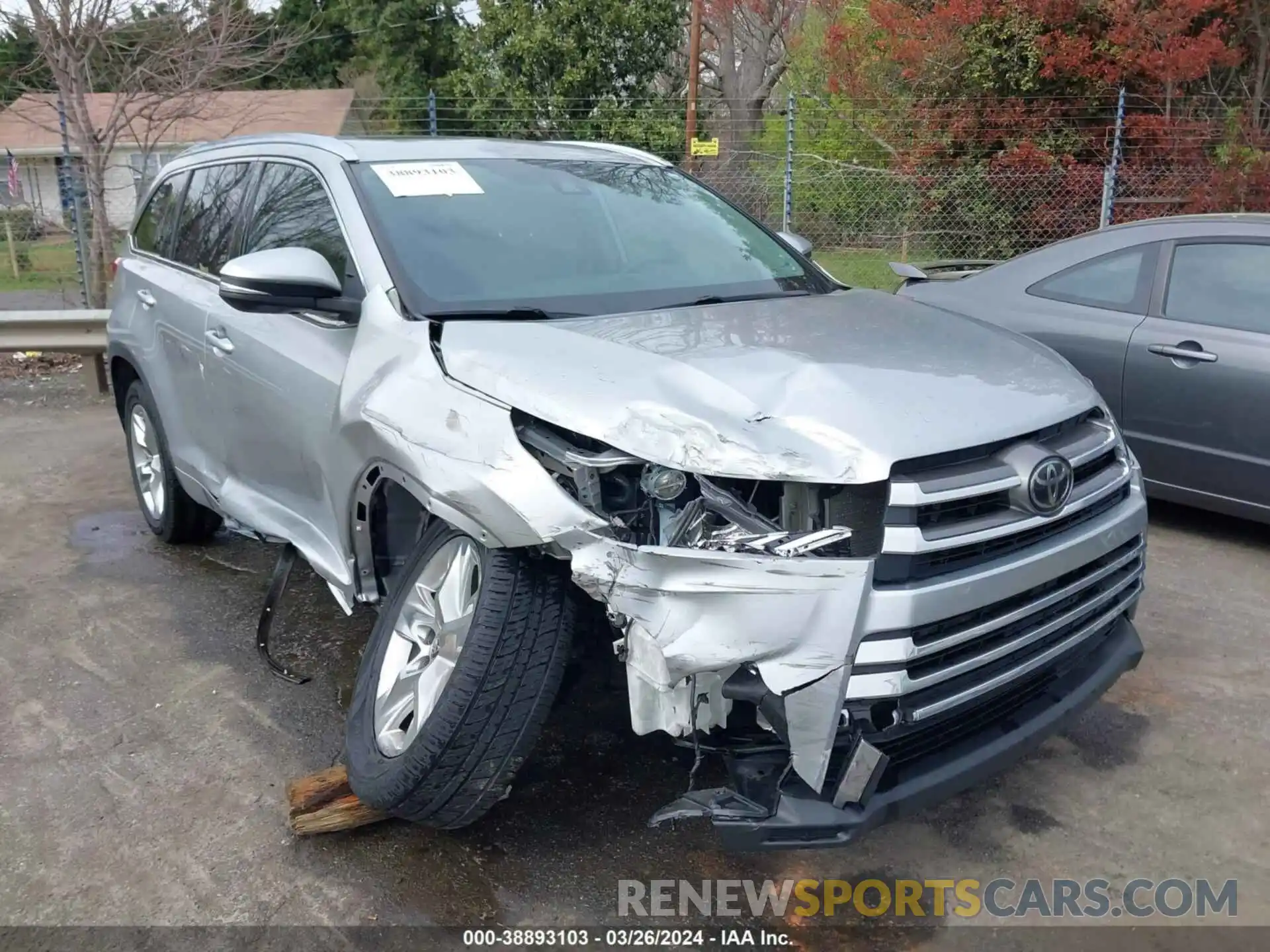 6 Photograph of a damaged car 5TDYZRFH3KS302778 TOYOTA HIGHLANDER 2019