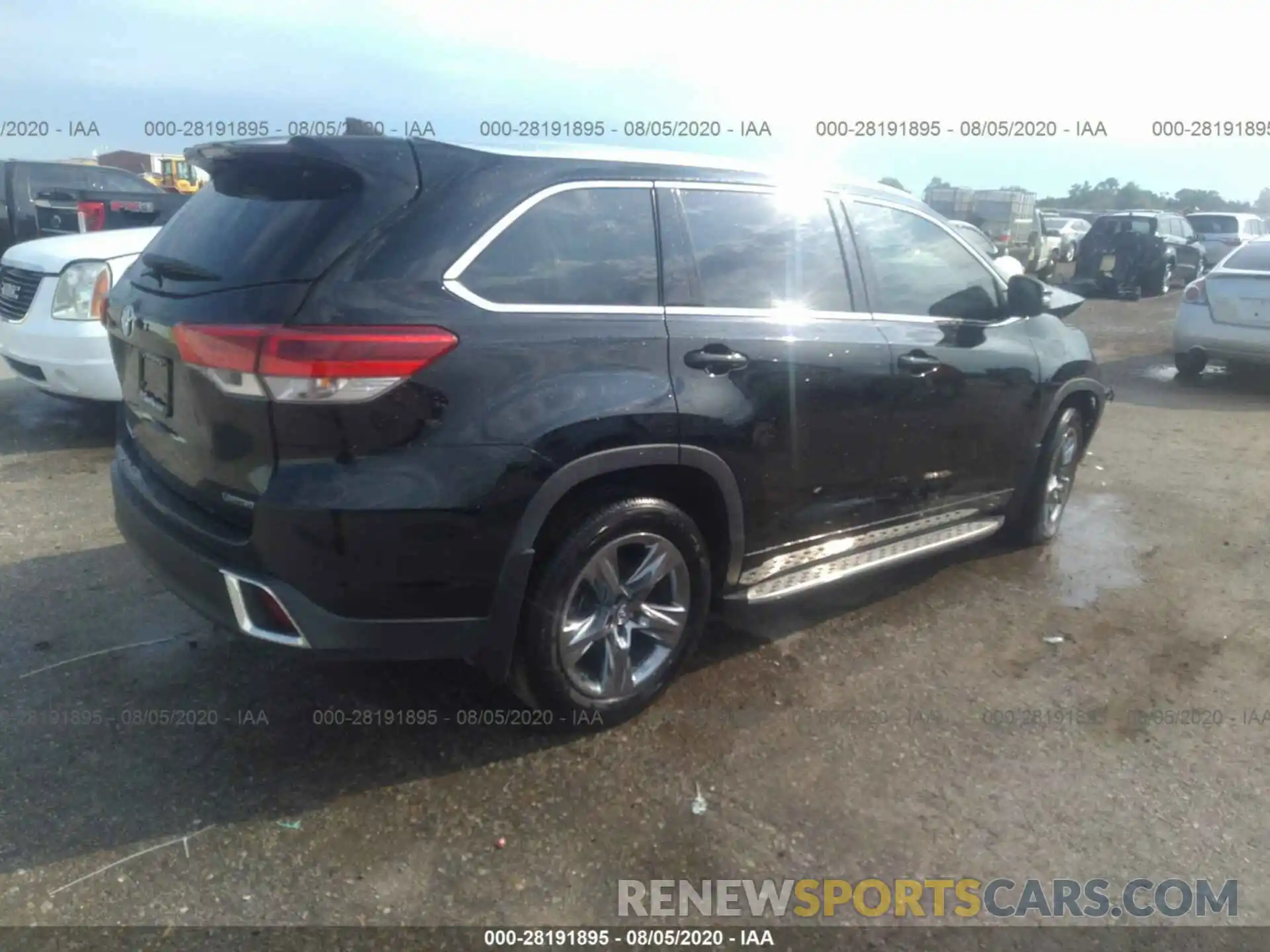 4 Фотография поврежденного автомобиля 5TDYZRFH3KS338387 TOYOTA HIGHLANDER 2019