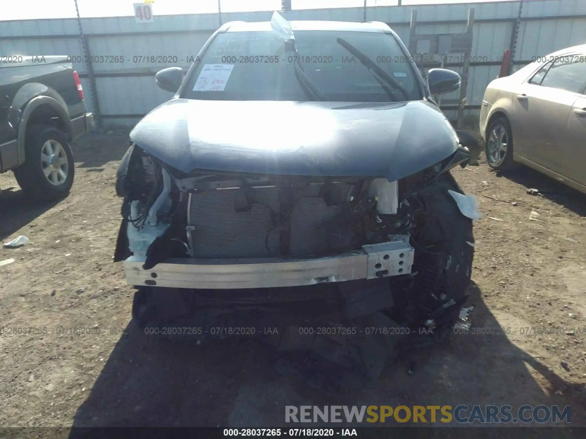 6 Photograph of a damaged car 5TDYZRFH3KS368909 TOYOTA HIGHLANDER 2019