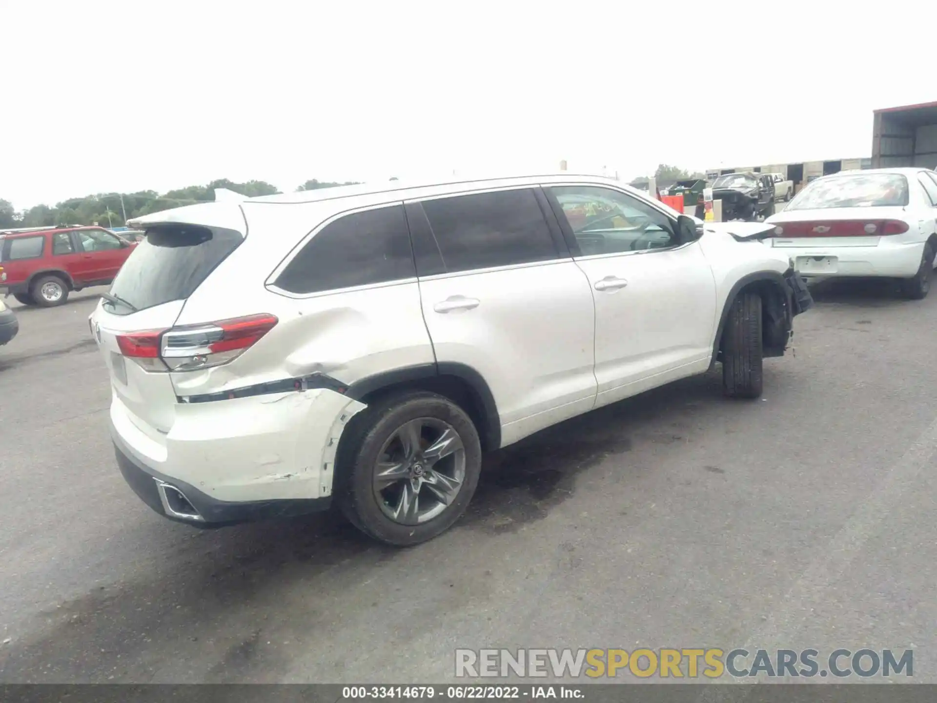 4 Фотография поврежденного автомобиля 5TDYZRFH4KS293069 TOYOTA HIGHLANDER 2019