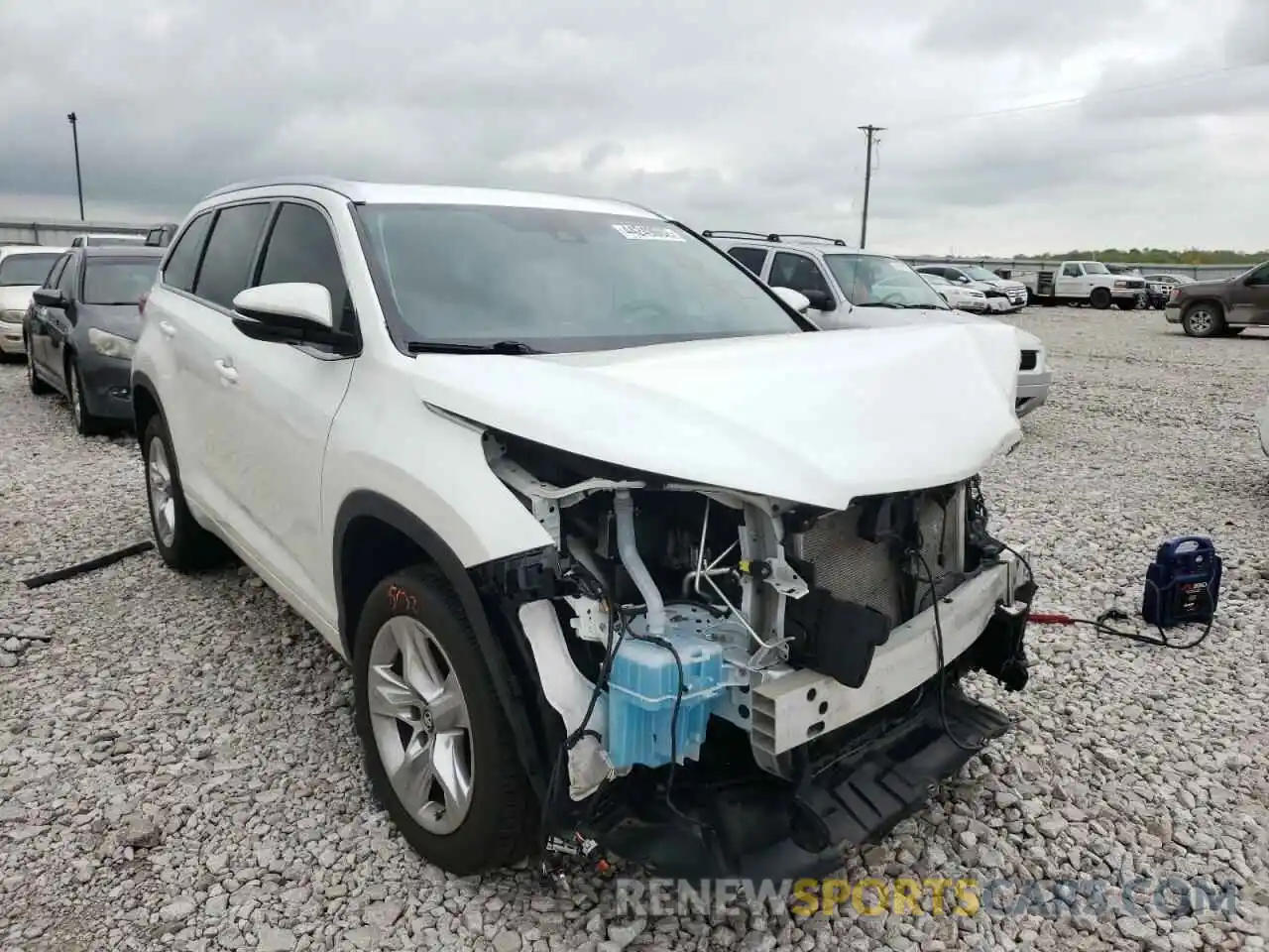 1 Фотография поврежденного автомобиля 5TDYZRFH4KS298689 TOYOTA HIGHLANDER 2019