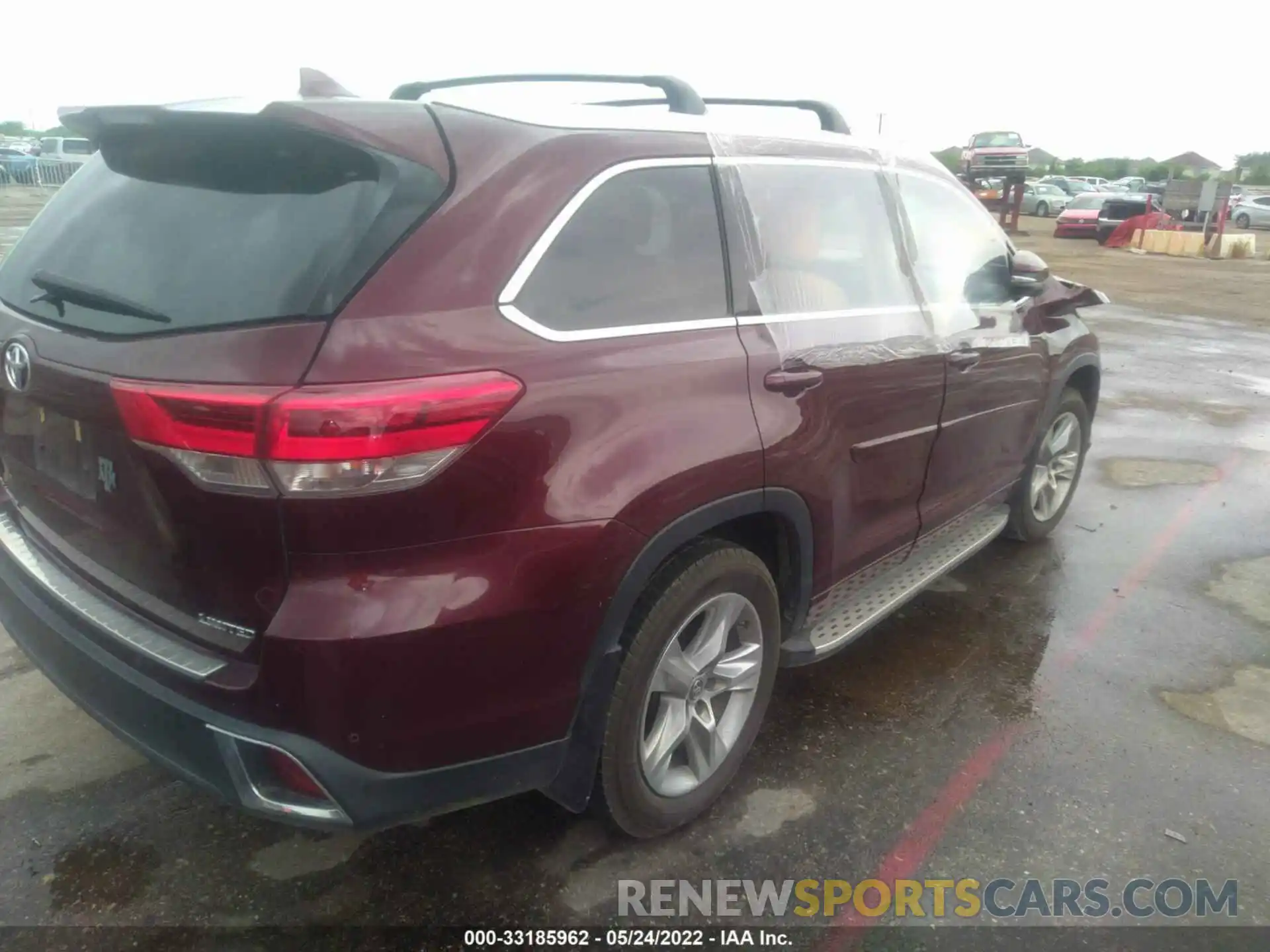 4 Фотография поврежденного автомобиля 5TDYZRFH4KS326958 TOYOTA HIGHLANDER 2019