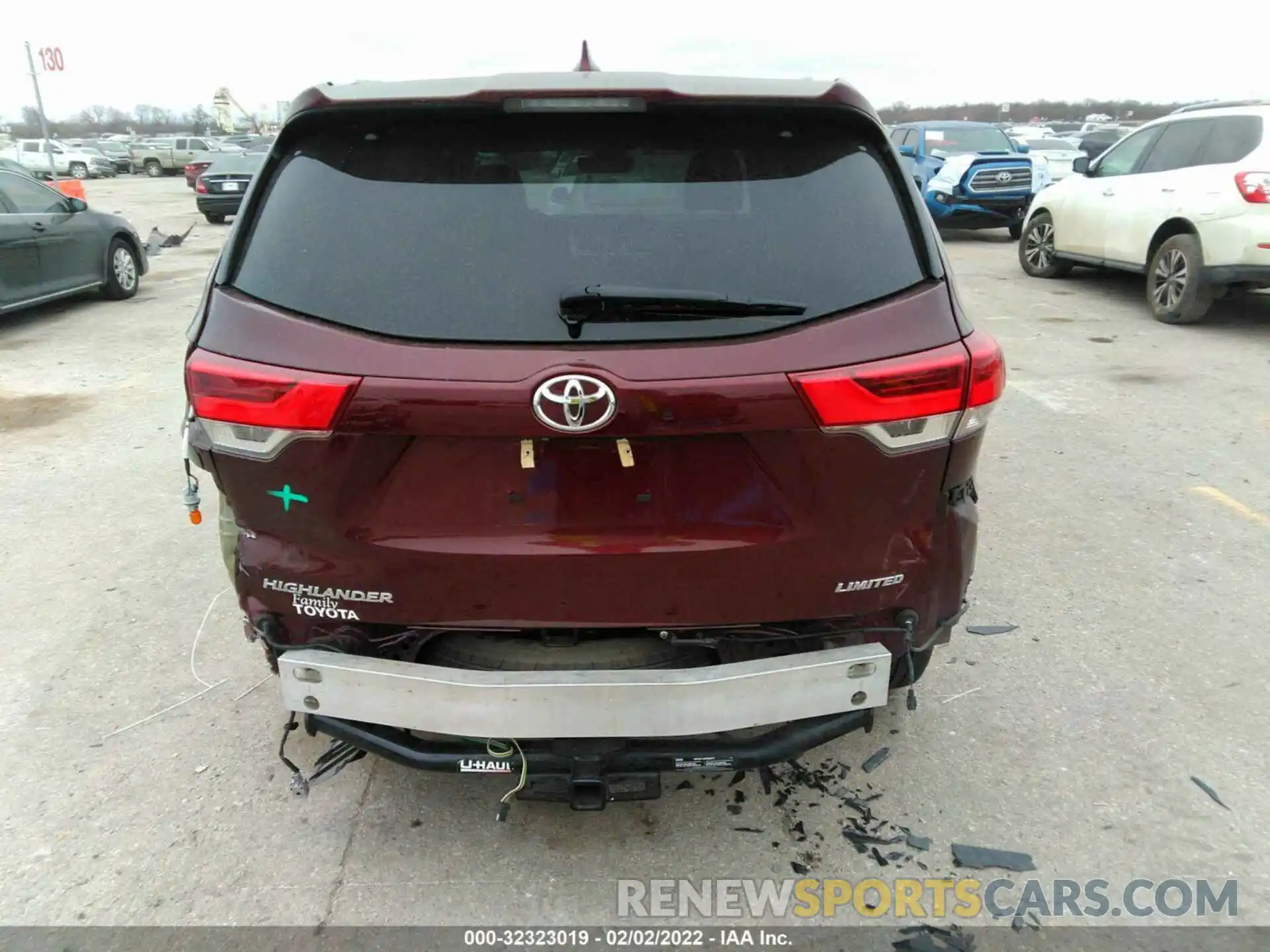 6 Photograph of a damaged car 5TDYZRFH4KS333201 TOYOTA HIGHLANDER 2019