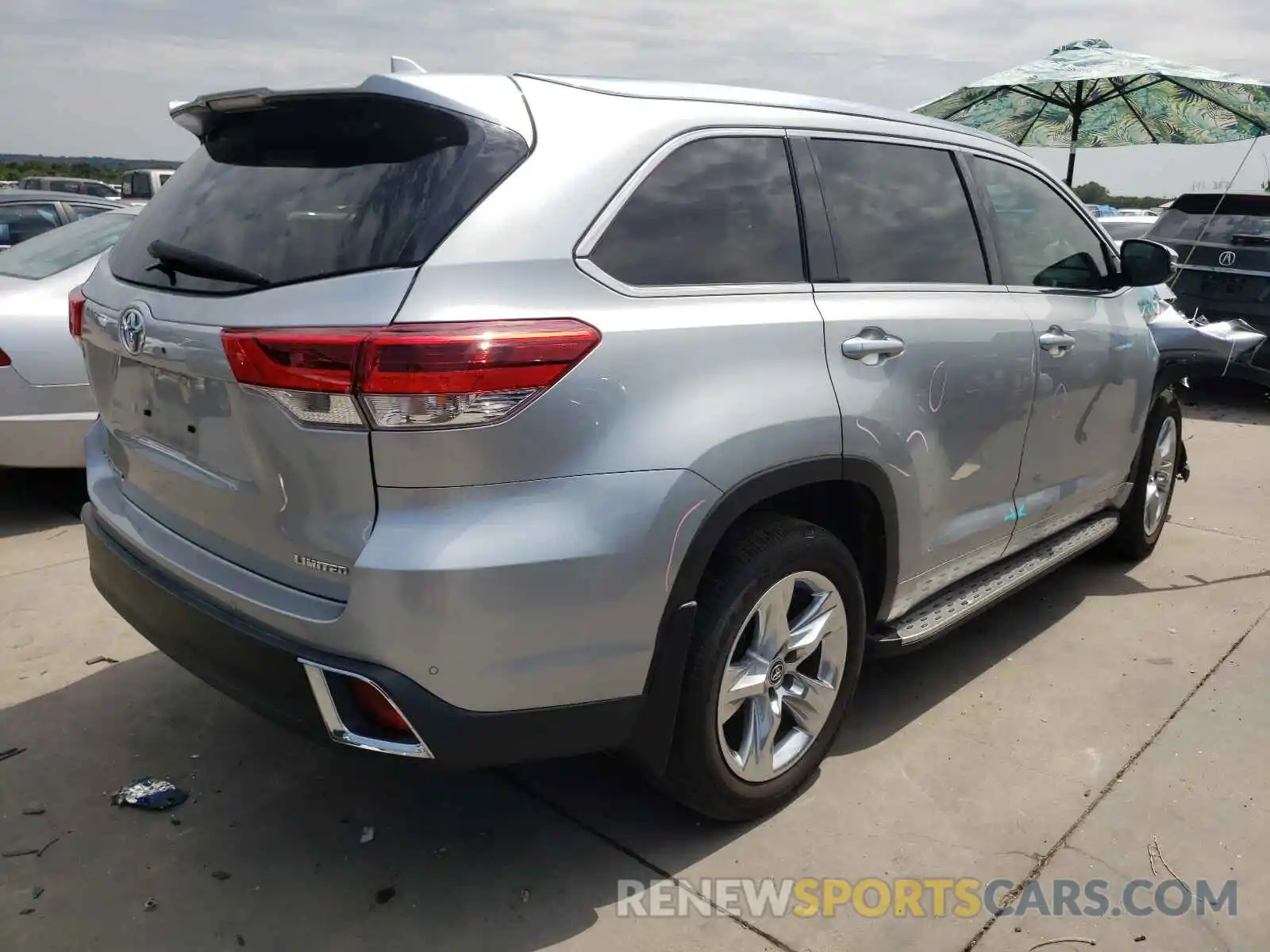 4 Фотография поврежденного автомобиля 5TDYZRFH5KS307691 TOYOTA HIGHLANDER 2019