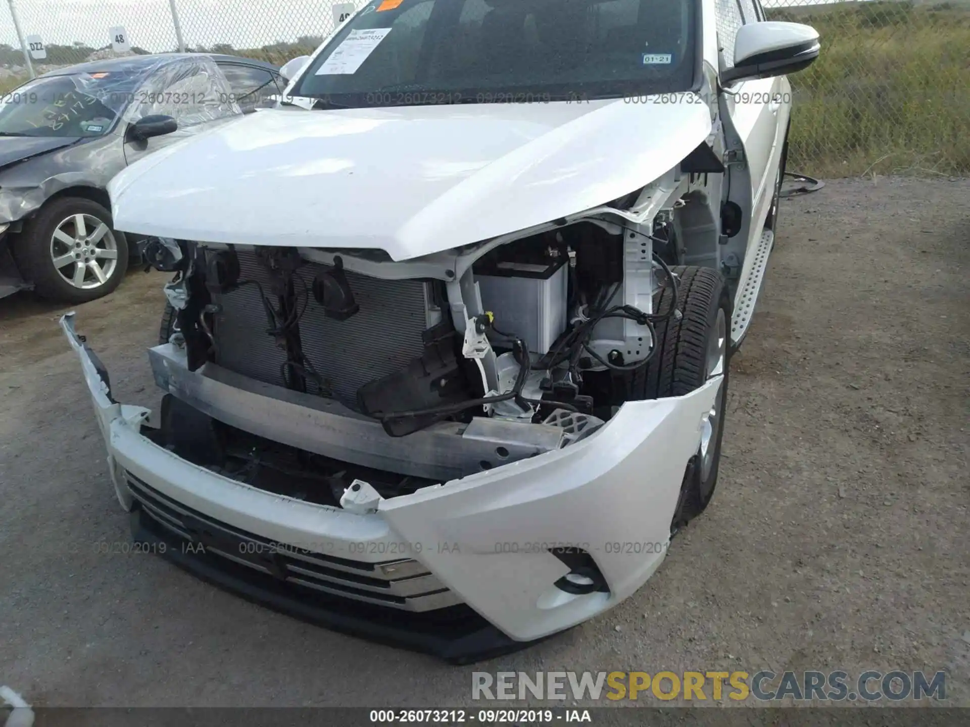 6 Photograph of a damaged car 5TDYZRFH5KS311479 TOYOTA HIGHLANDER 2019