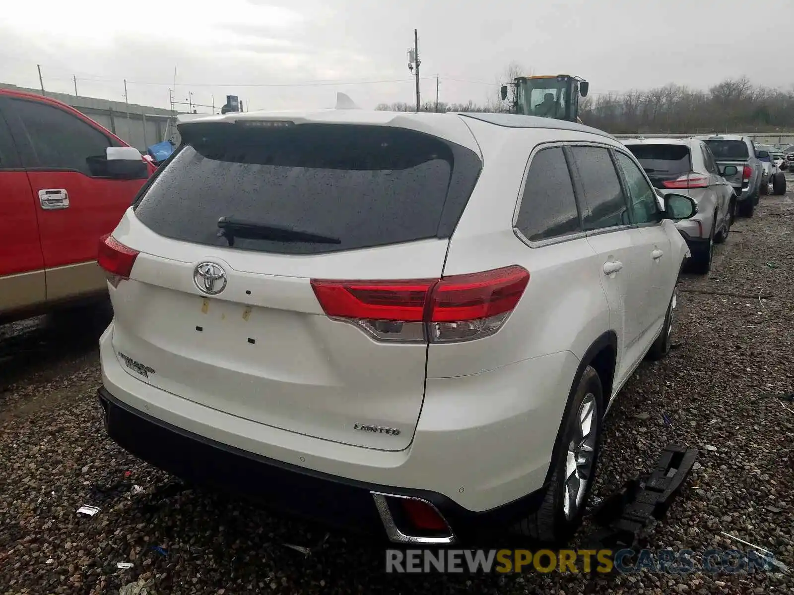 4 Фотография поврежденного автомобиля 5TDYZRFH5KS333899 TOYOTA HIGHLANDER 2019