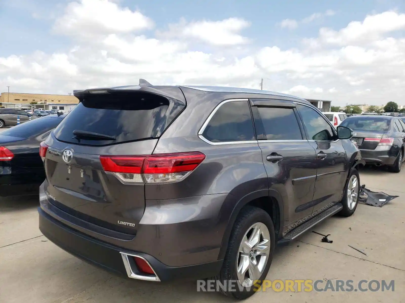 4 Фотография поврежденного автомобиля 5TDYZRFH5KS353005 TOYOTA HIGHLANDER 2019