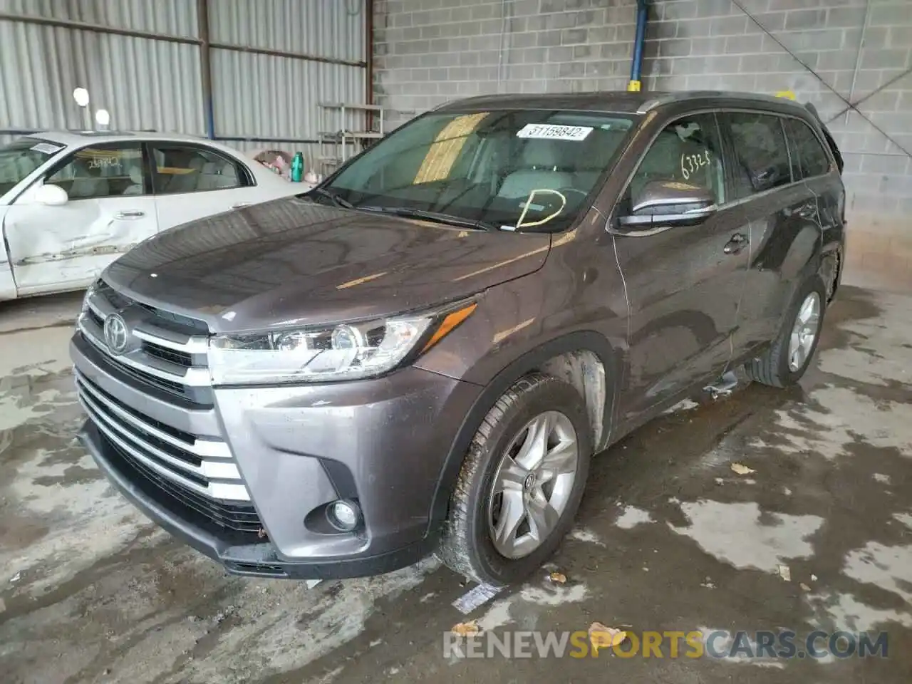 2 Фотография поврежденного автомобиля 5TDYZRFH6KS307523 TOYOTA HIGHLANDER 2019